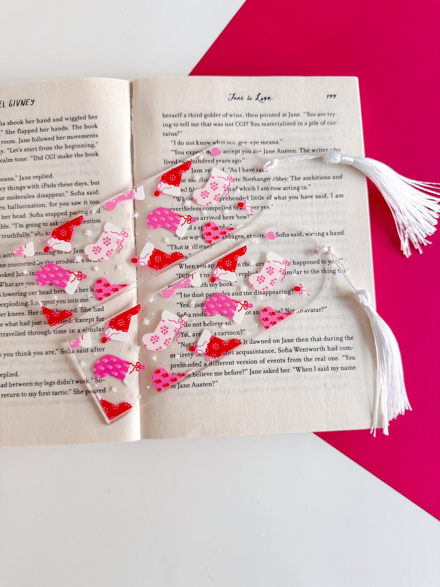 Holiday Stockings Bookmark