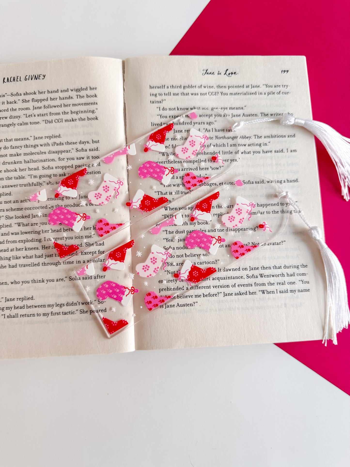 Holiday Stockings Bookmark