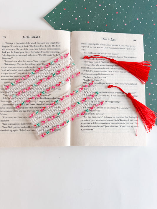 Candy Cane Lane Bookmark