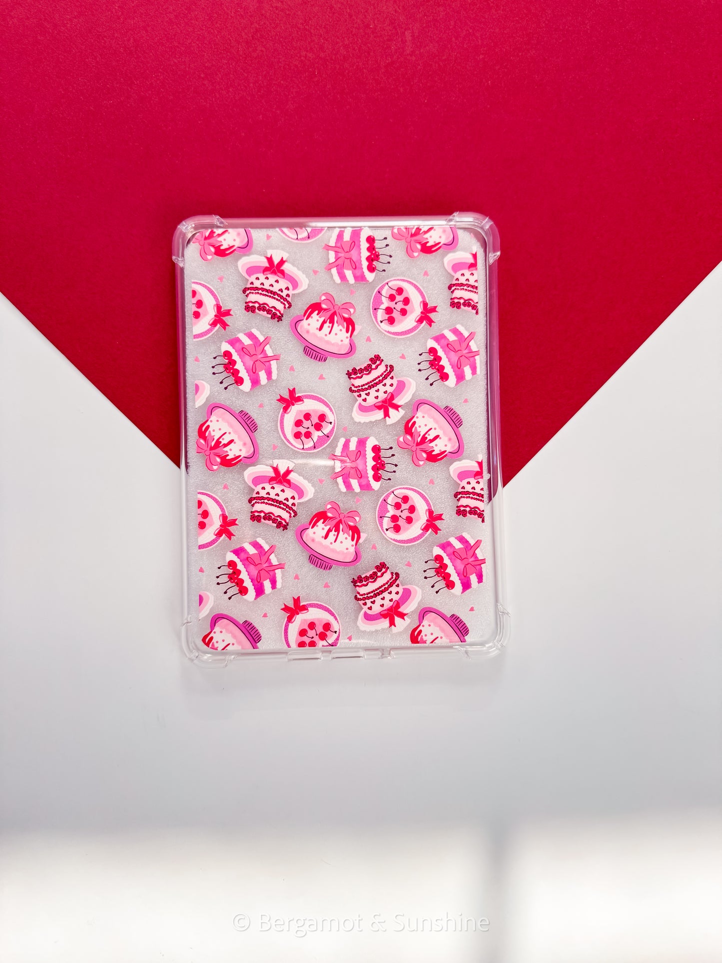 Cherries and Bows Birthday Cake Kindle Case