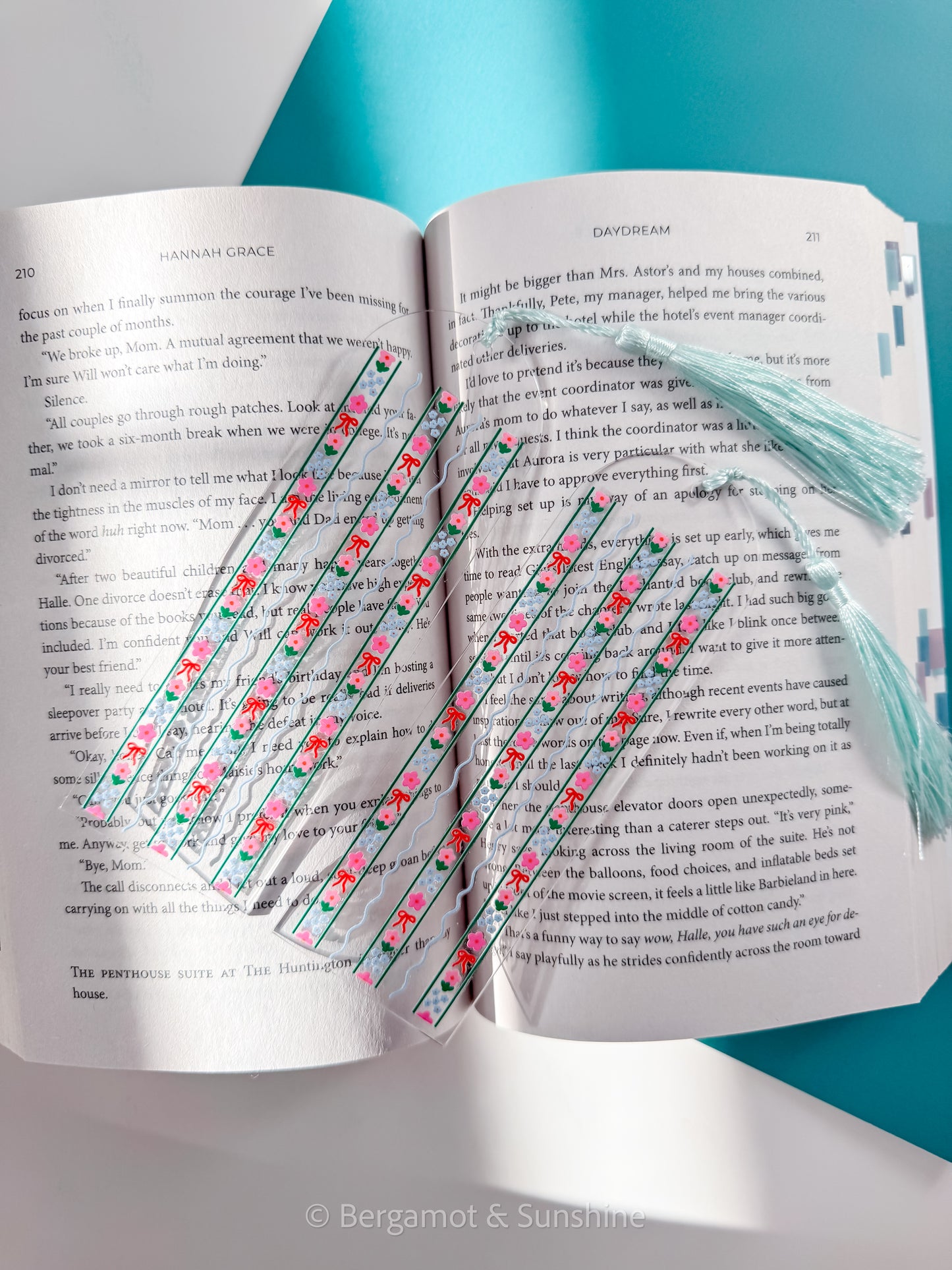 Vertical Flowers Bookmark