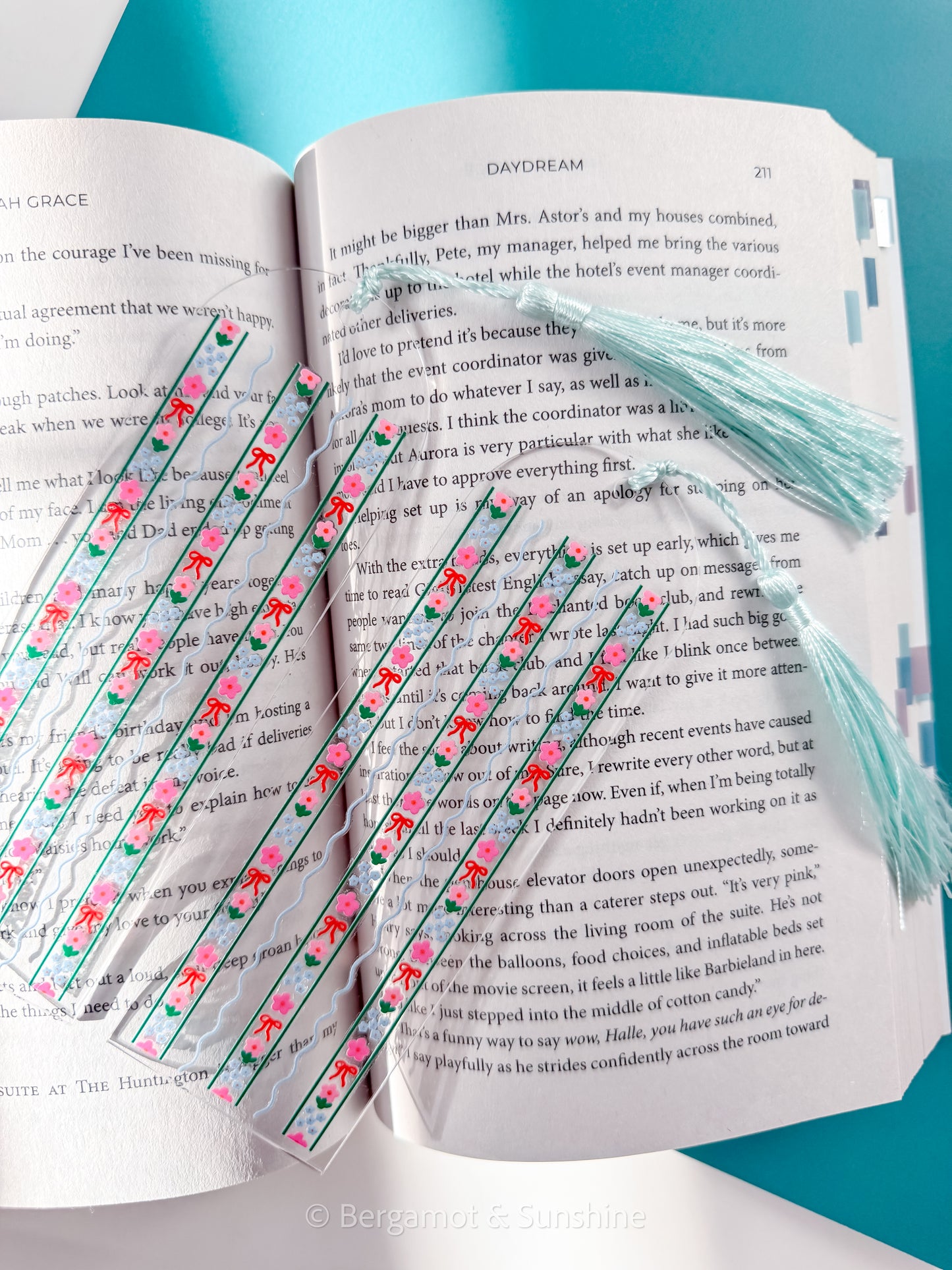 Vertical Flowers Bookmark