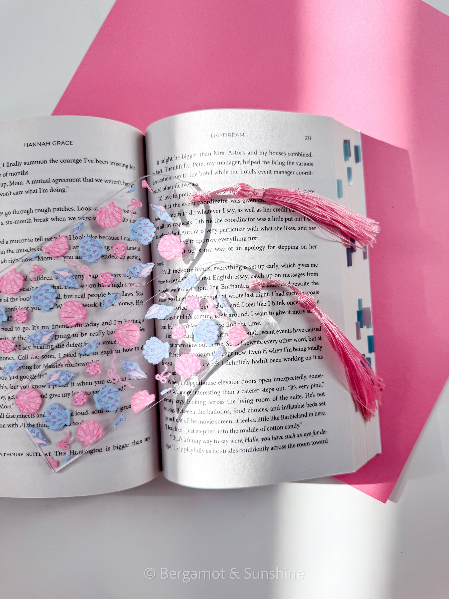 Coquette Sea Shells Acrylic Bookmark