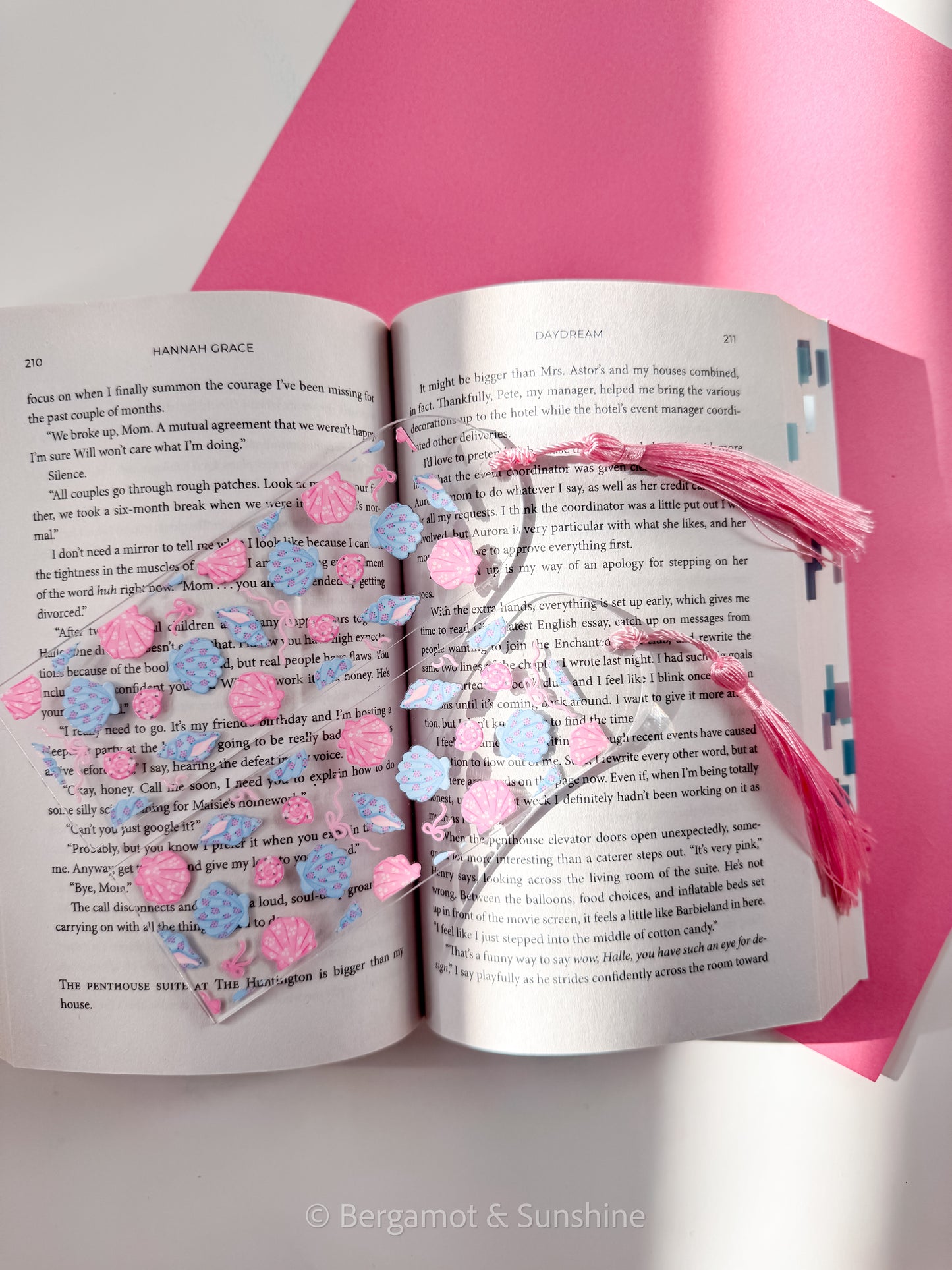 Coquette Sea Shells Acrylic Bookmark