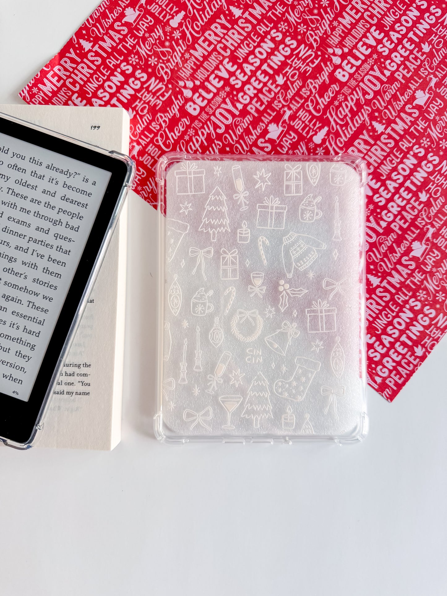 Whimsical Christmas Kindle Case