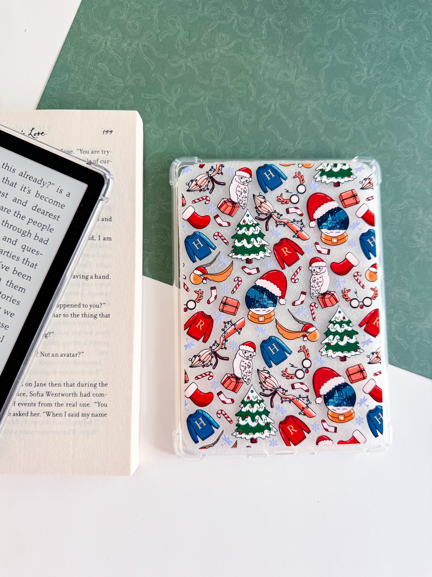 H.P. Wizard Christmas Kindle Case