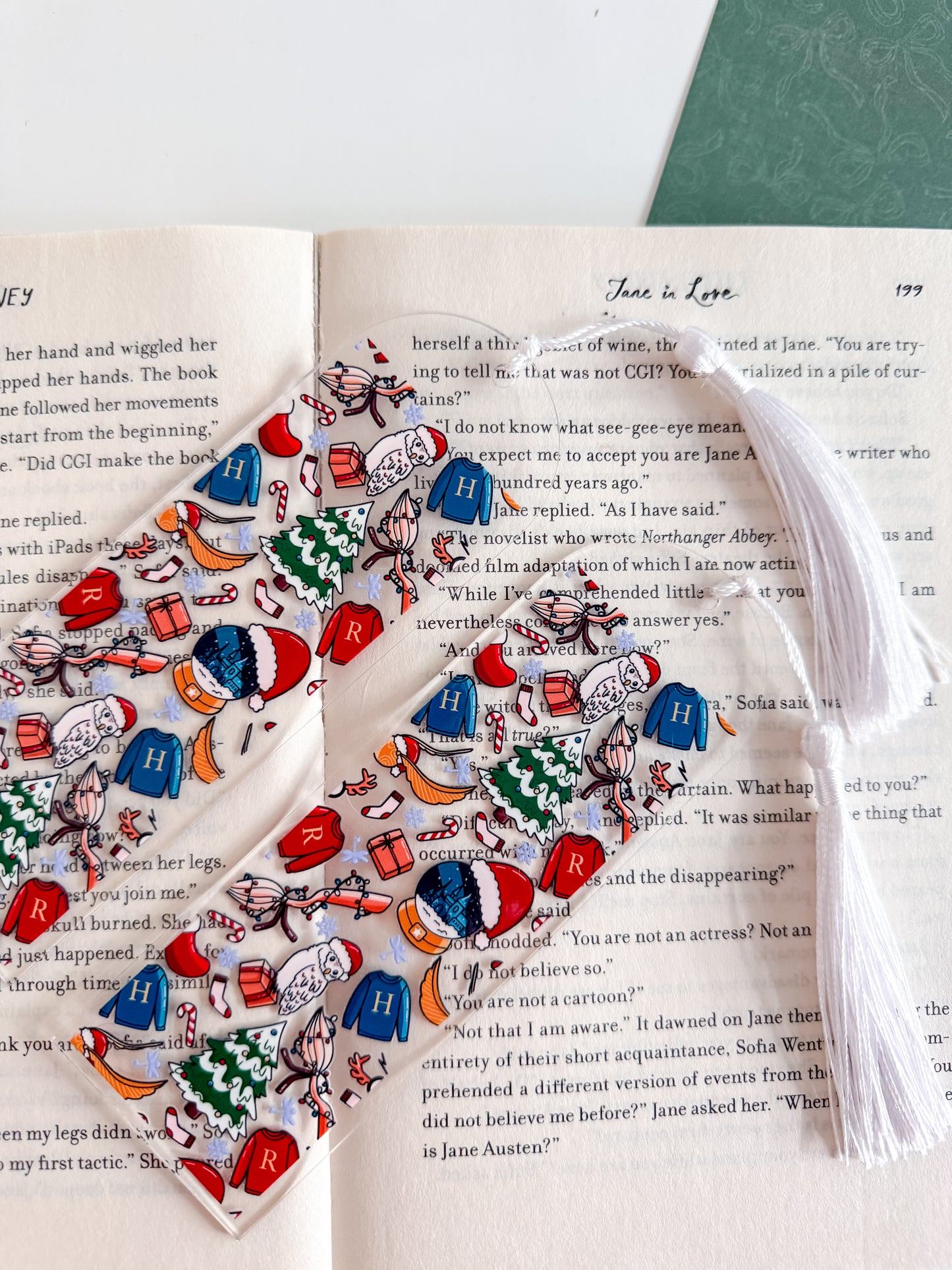 H.P. Wizard Christmas Kindle Case and/or Bookmark [Combined Listing]
