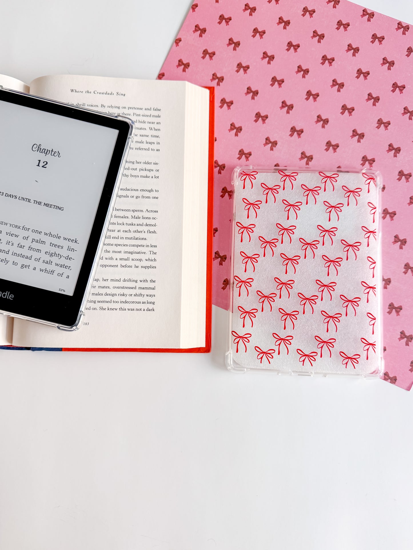 Red Bows Kindle Case