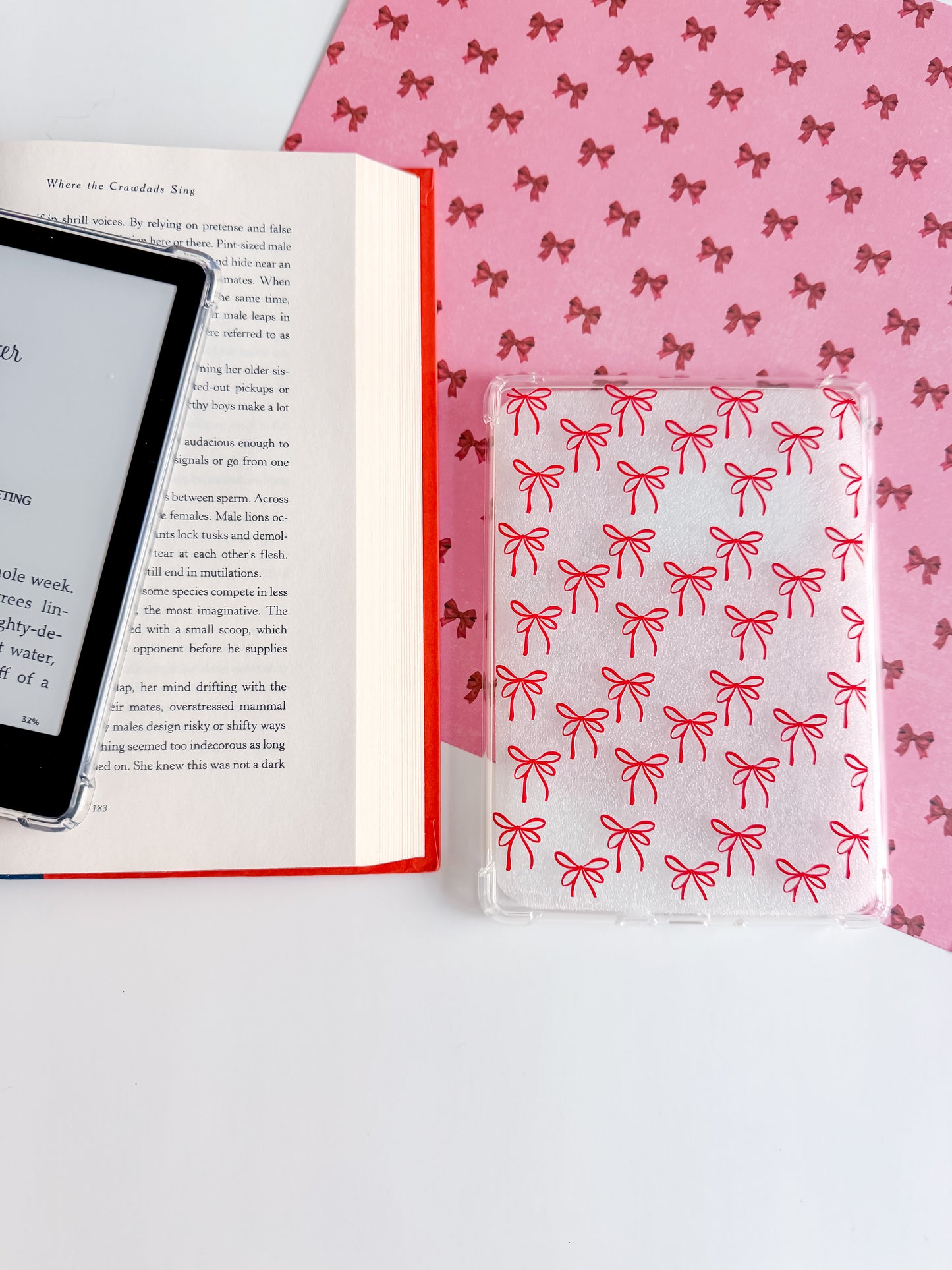 Red Bows Kindle Case