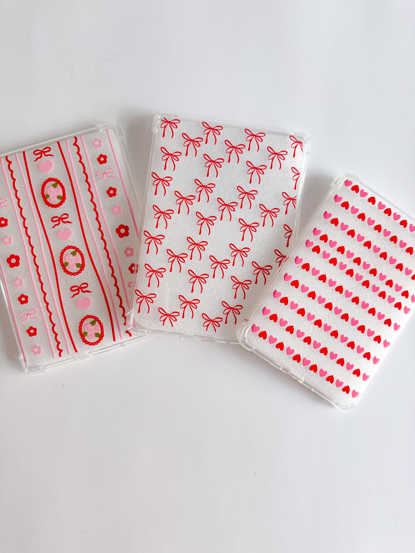 Red and Pink Hearts Kindle Case