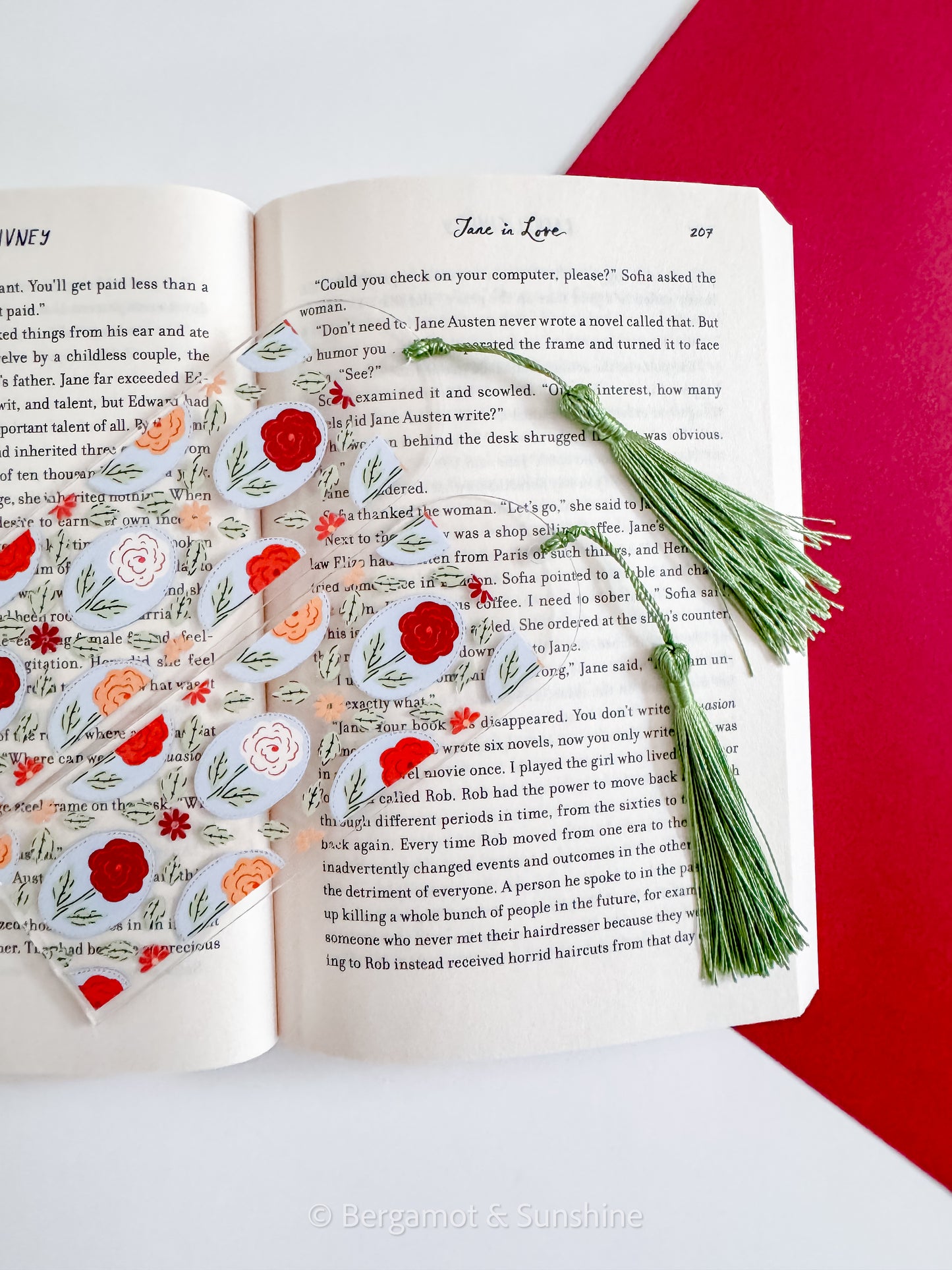 Rose Garden Cameo Kindle Case and/or Bookmark [Combined Listing]