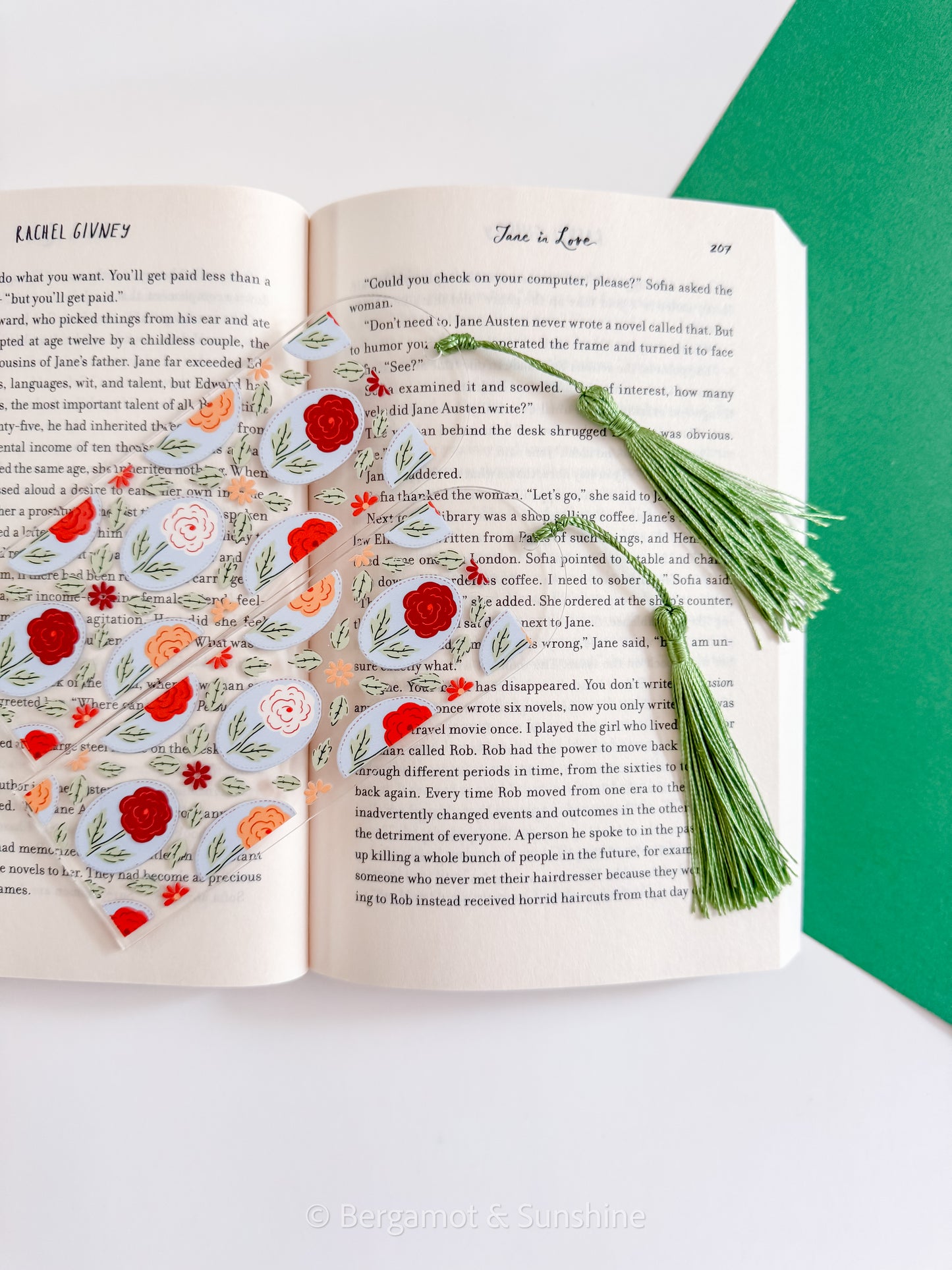 Rose Garden Cameo Kindle Case and/or Bookmark [Combined Listing]