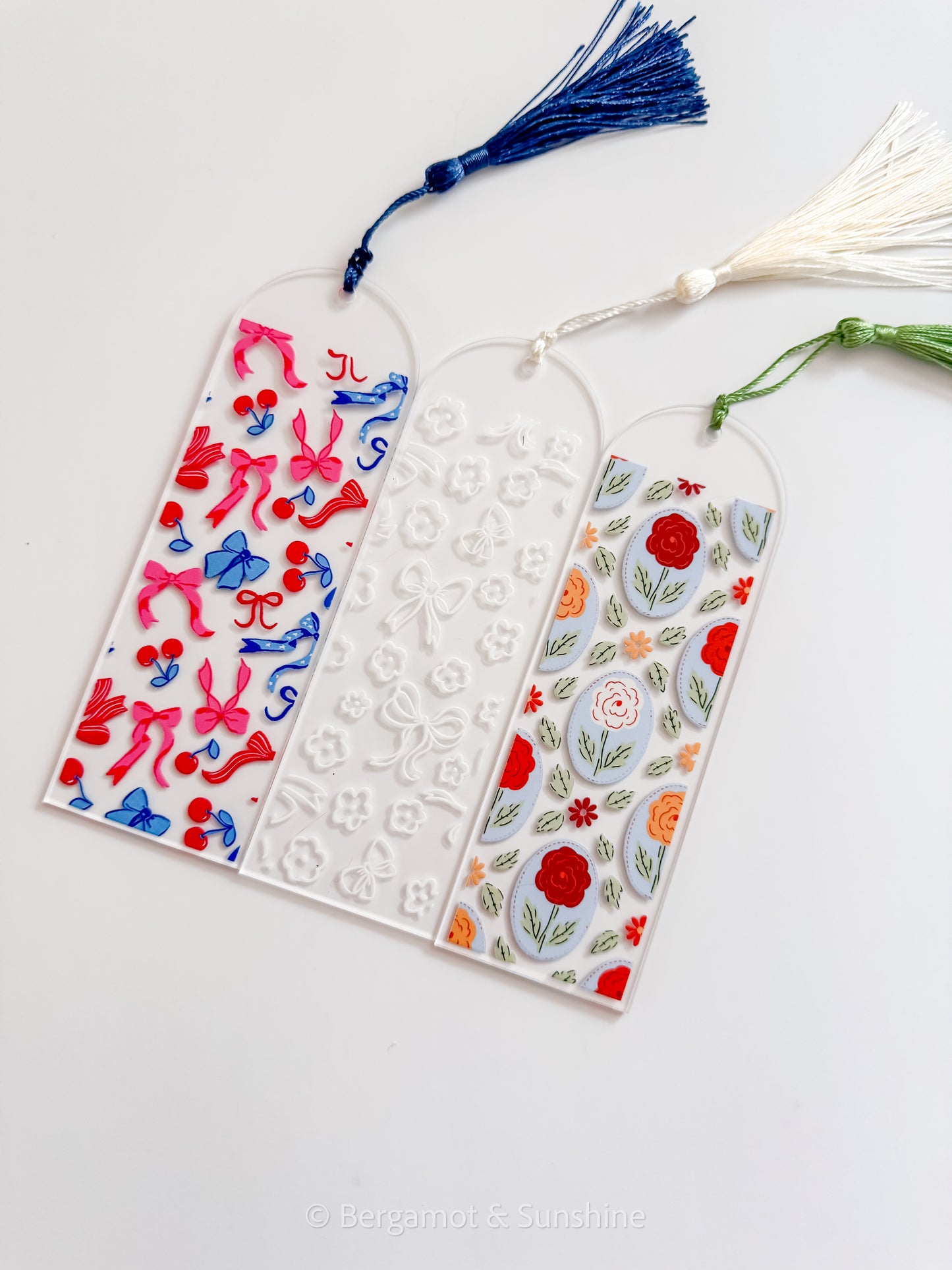 Whimsical Bows Kindle Case and/or Bookmark [Combined Listing] – Coquette E-Reader Cover