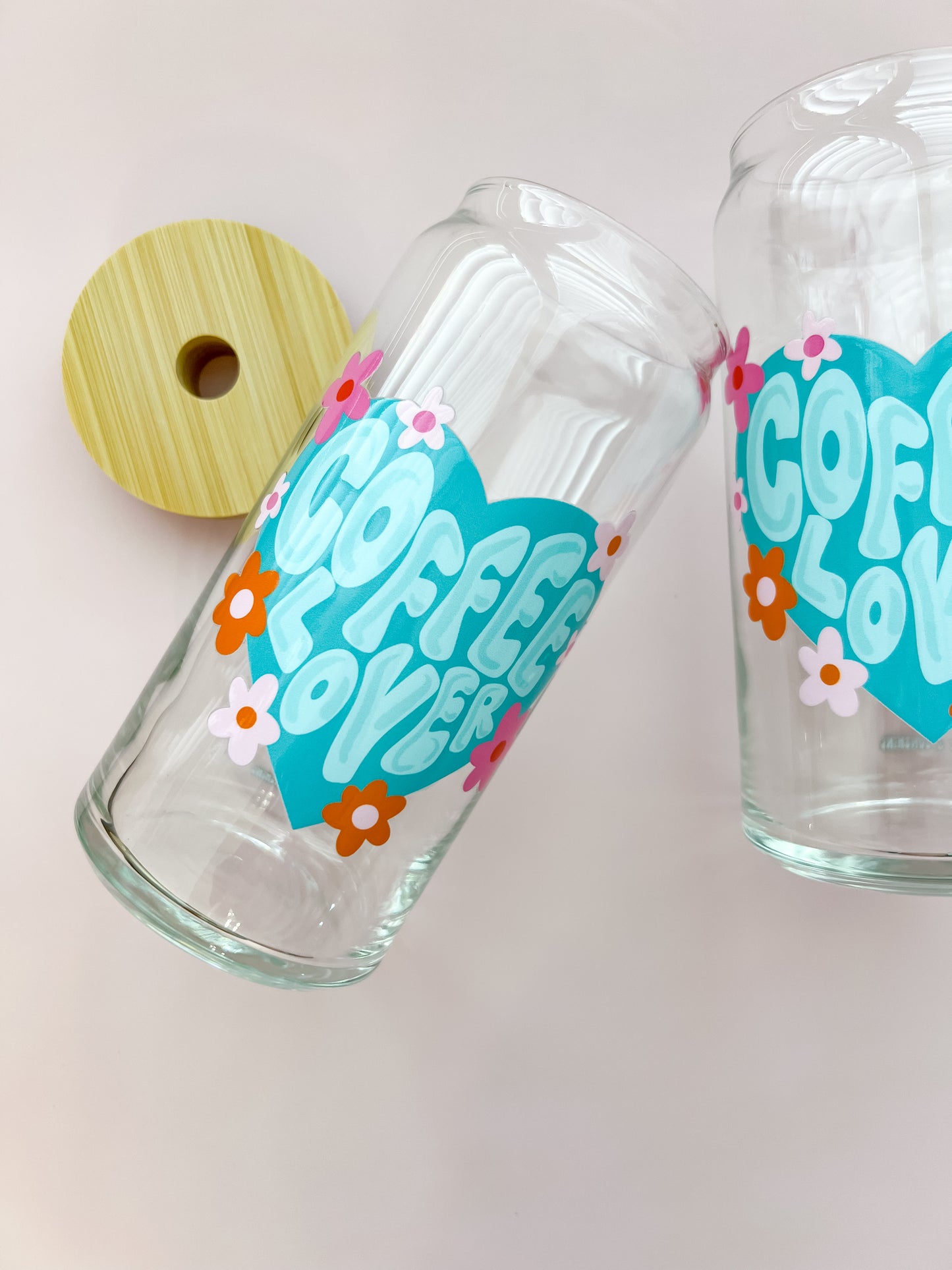 Coffee Lover 20oz Glass Cup
