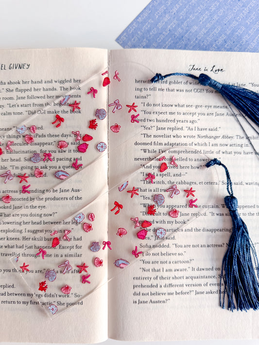 Seaside Valentine Bookmark