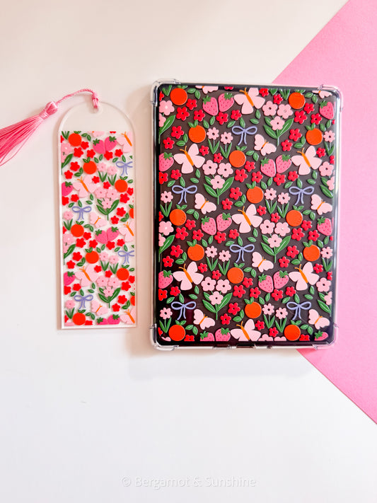 Citrus Blossom Kindle Case and/or Bookmark [Combined Listing] – Floral E-Reader Cover