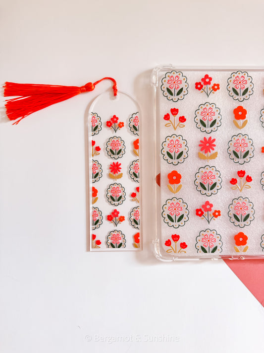 Petal Medley Kindle Case and/or Bookmark [Combined Listing] – Floral E-Reader Cover