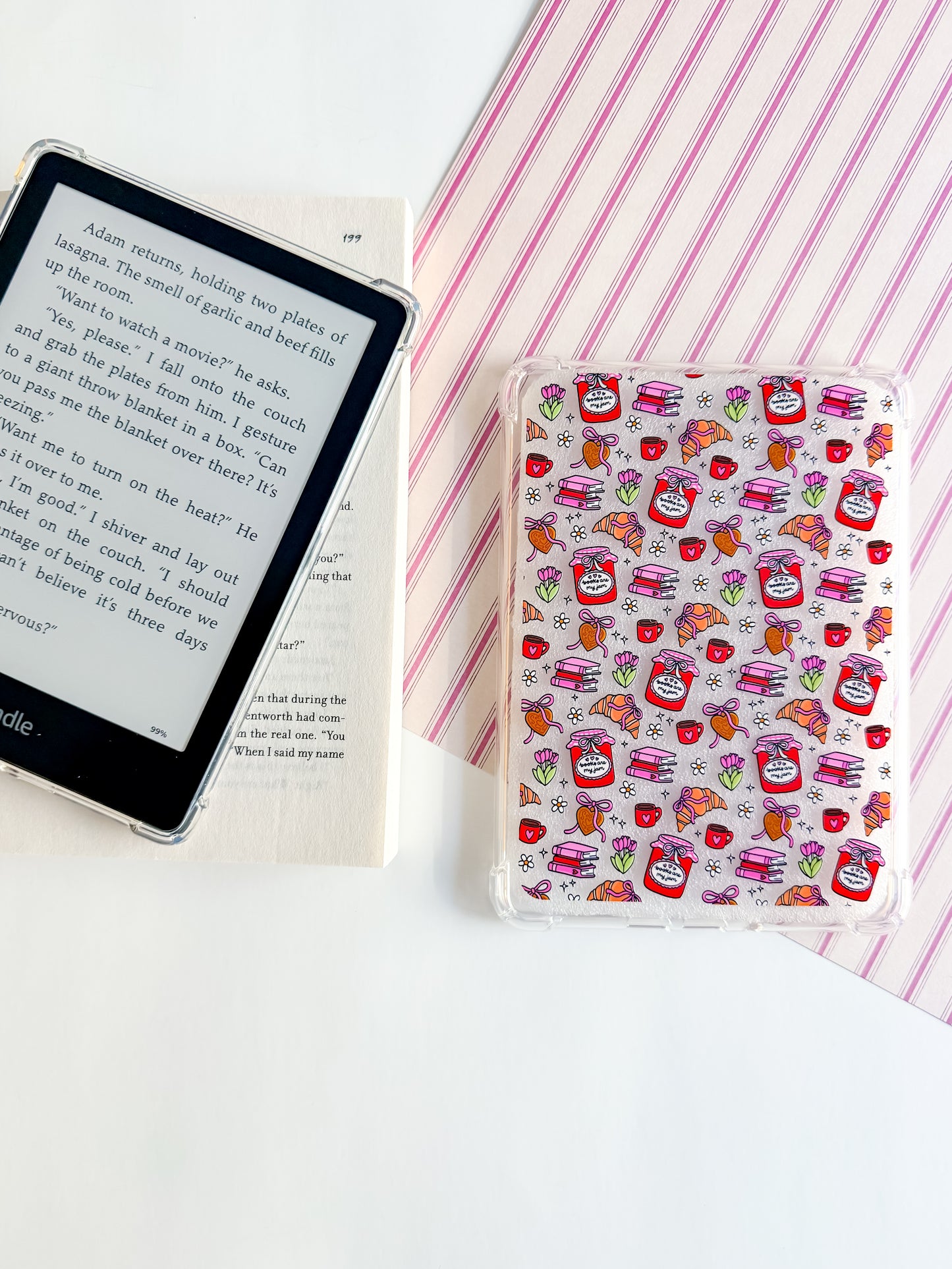 Books are my Jam Kindle Case