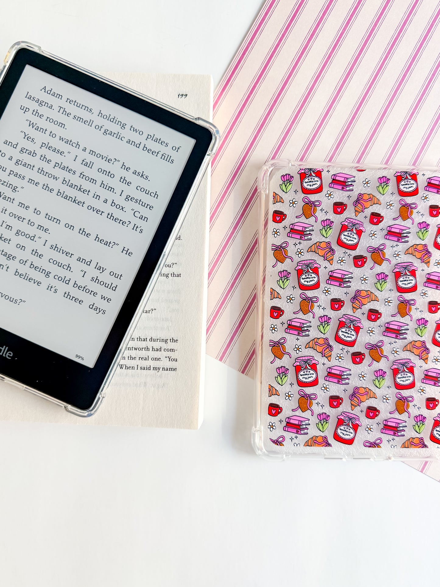 Books are my Jam Kindle Case