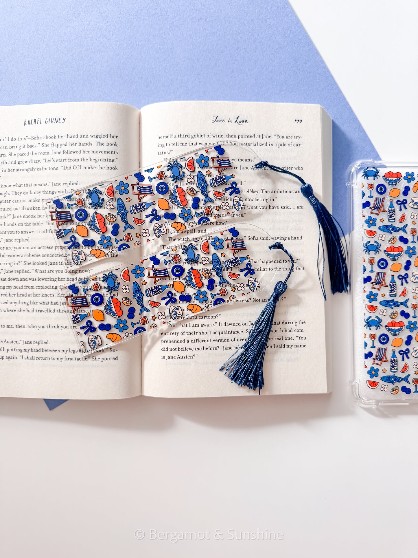Mediterranean Feast Kindle Case and/or Bookmark [Combined Listing] – Foodie E-Reader Cover