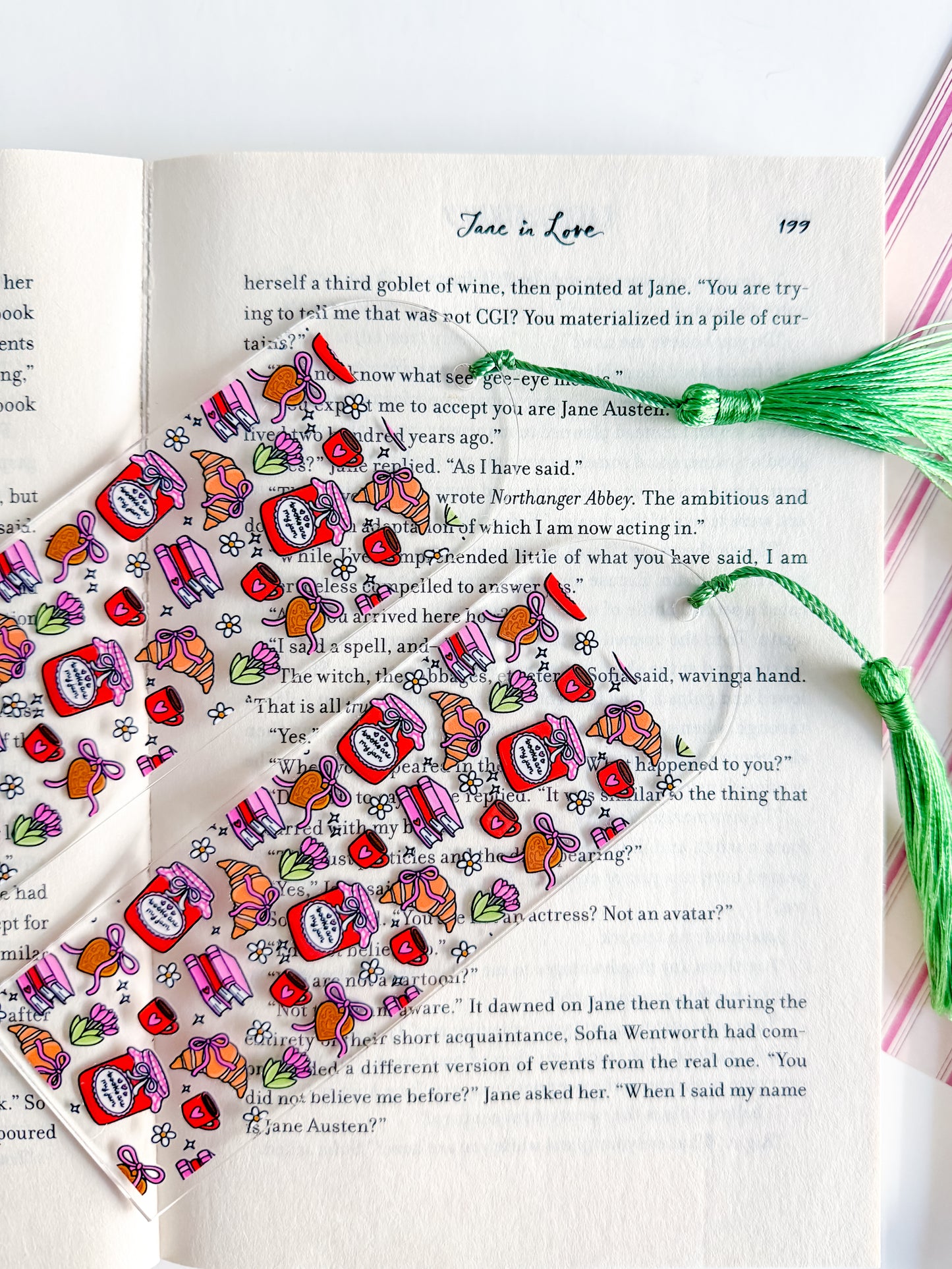 Books are my Jam Kindle Case and/or Bookmark [Combined Listing]