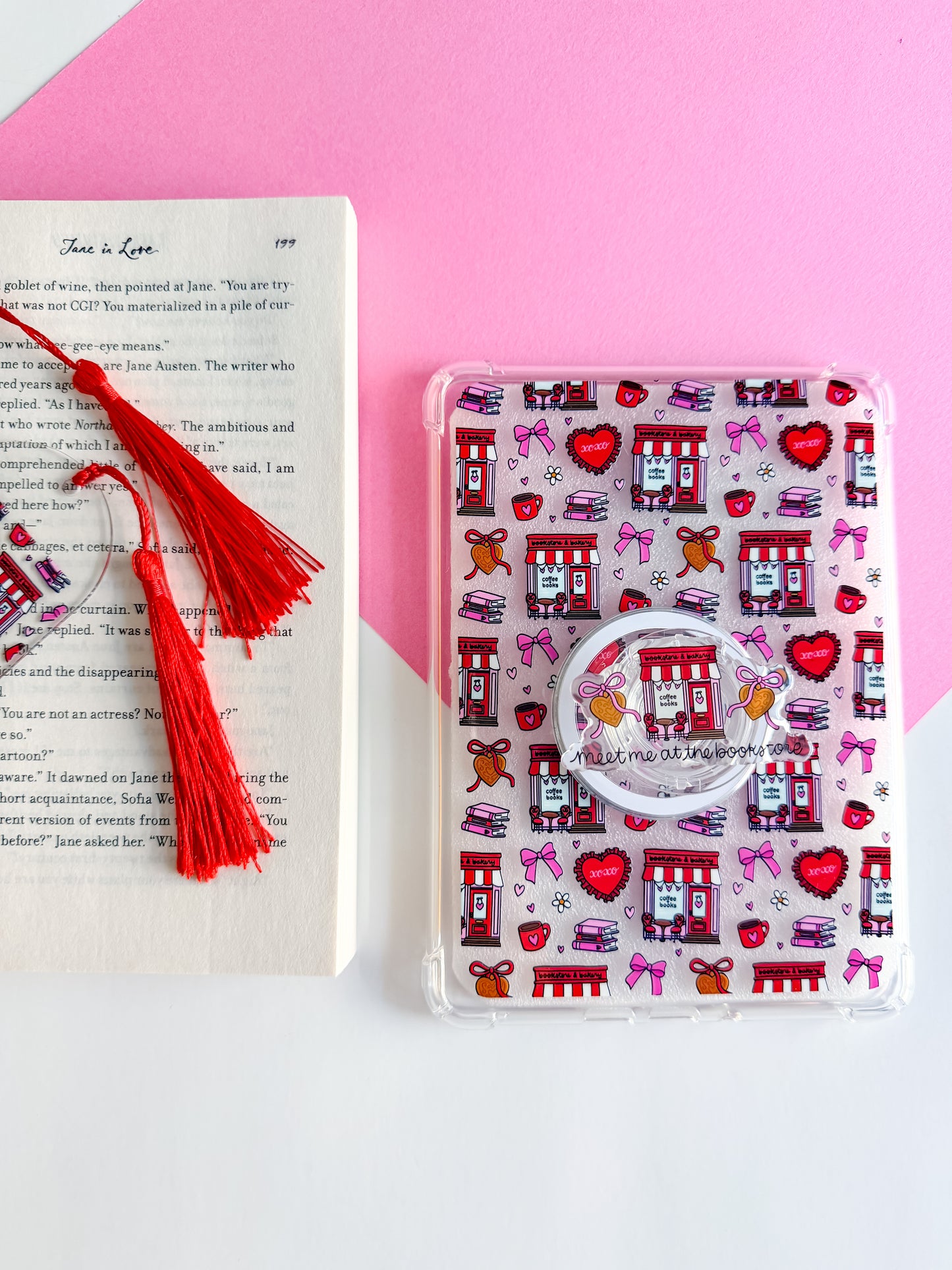 Dream Harbor - Meet me at the Bookstore Magsafe Phone and E reader Grip