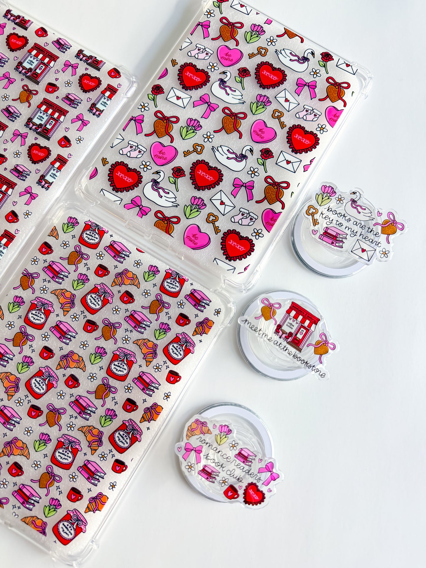 Books are the Key to my Heart Magsafe Phone and E reader Grip