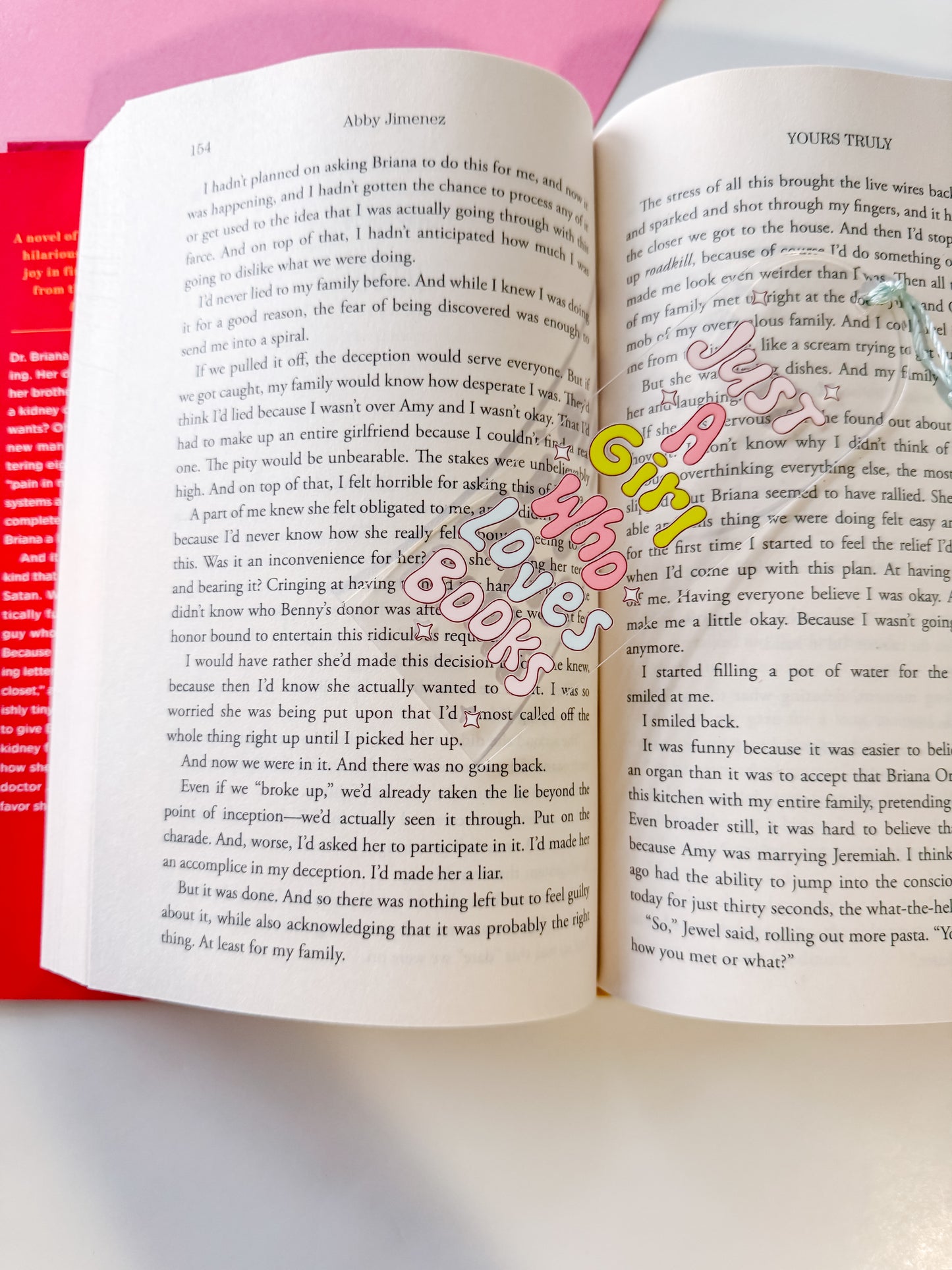 Just a Girl Who Loves Books Acrylic Bookmark