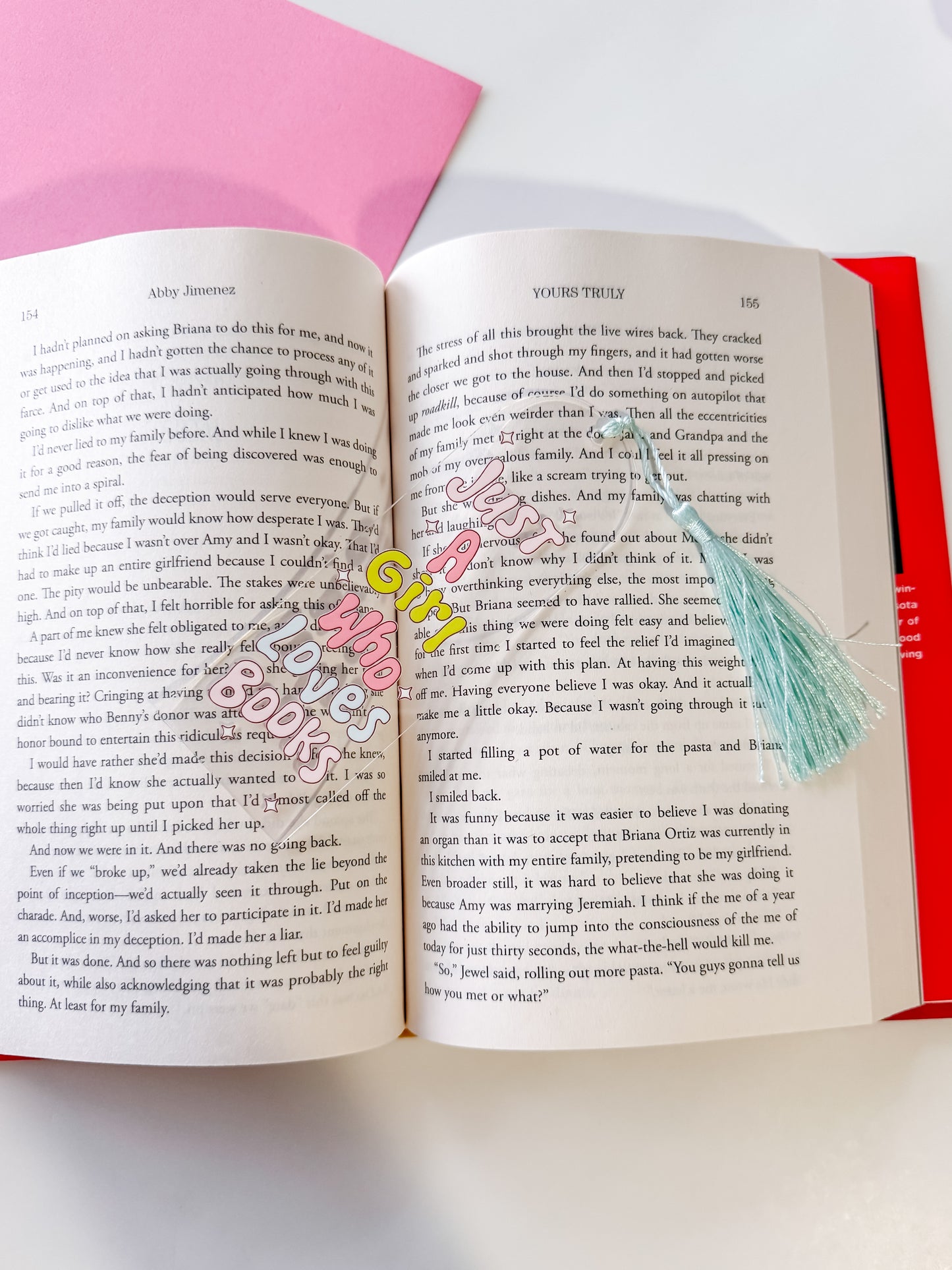 Just a Girl Who Loves Books Acrylic Bookmark