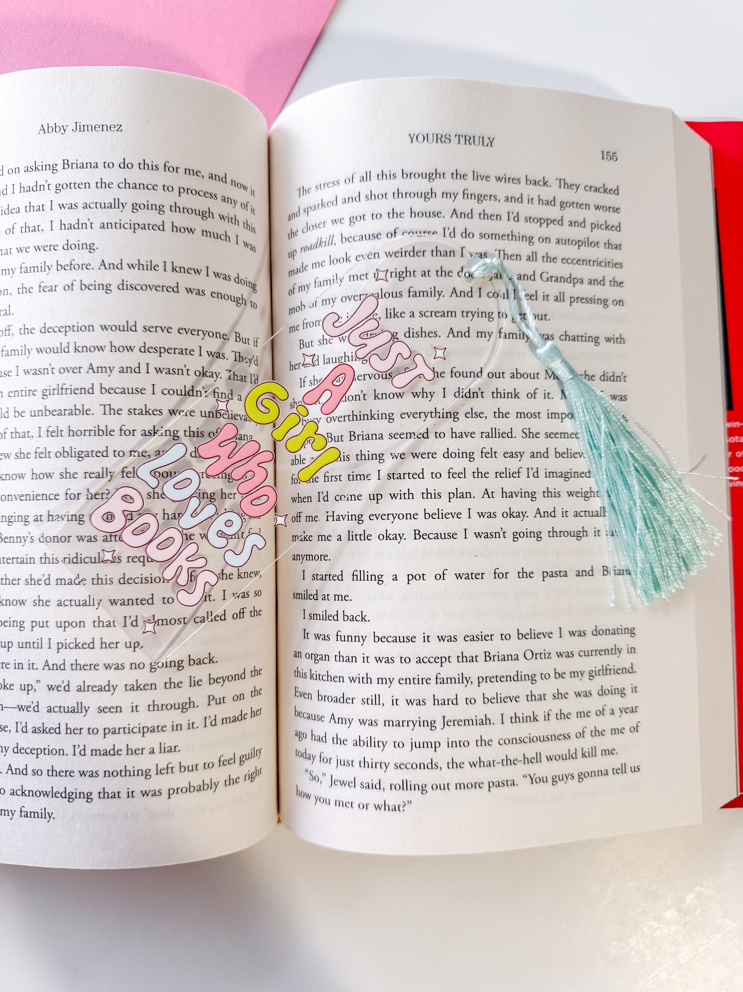 Just a Girl Who Loves Books Acrylic Bookmark