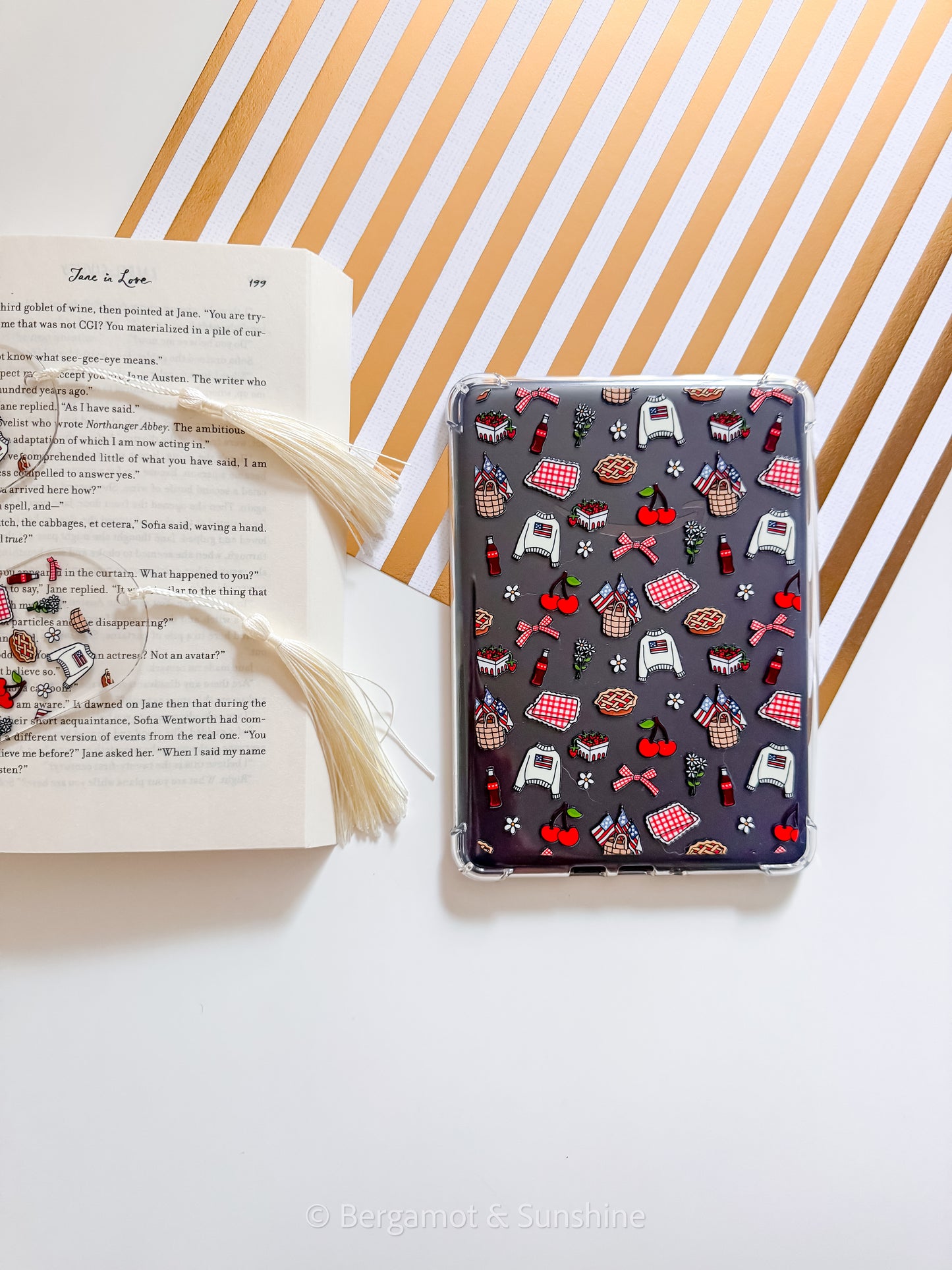 Americana Picnic Kindle Case