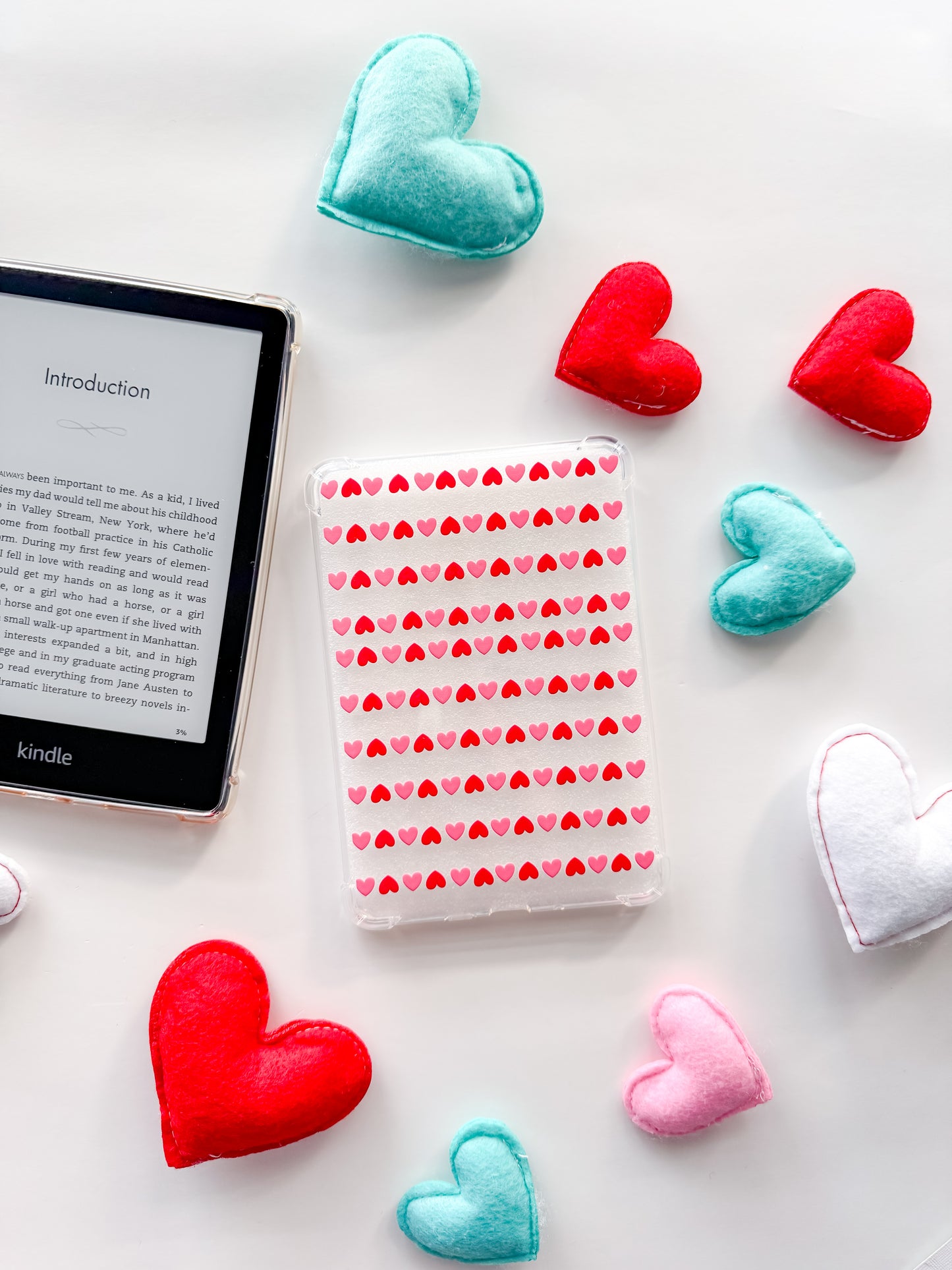 Valentine's Day Hearts Kindle Case