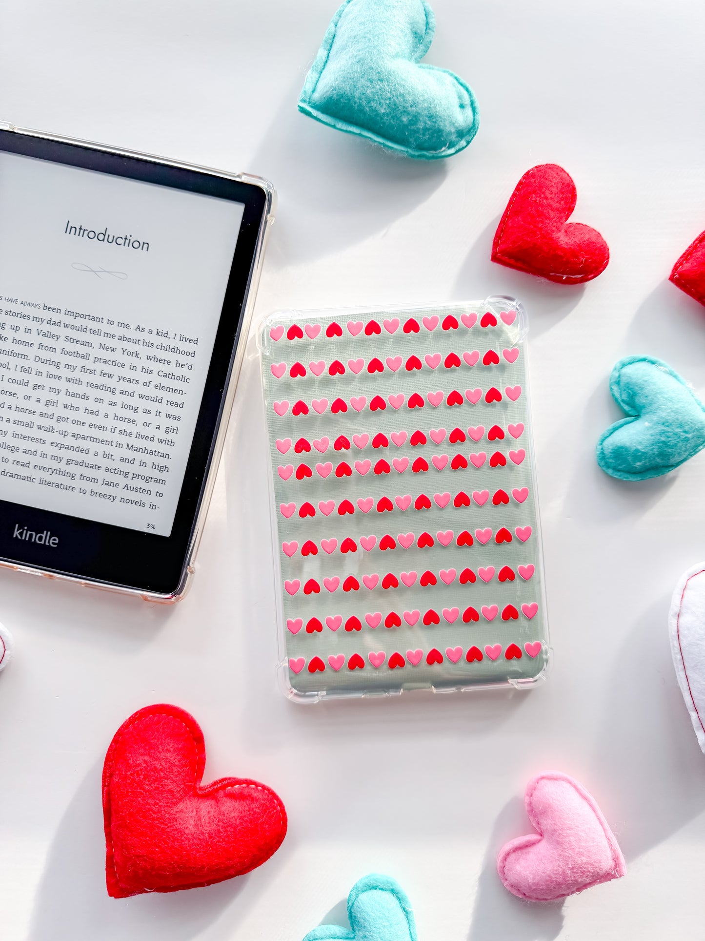 Valentine's Day Hearts Kindle Case