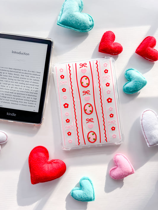 Valentine's Day Coquette Kindle Case