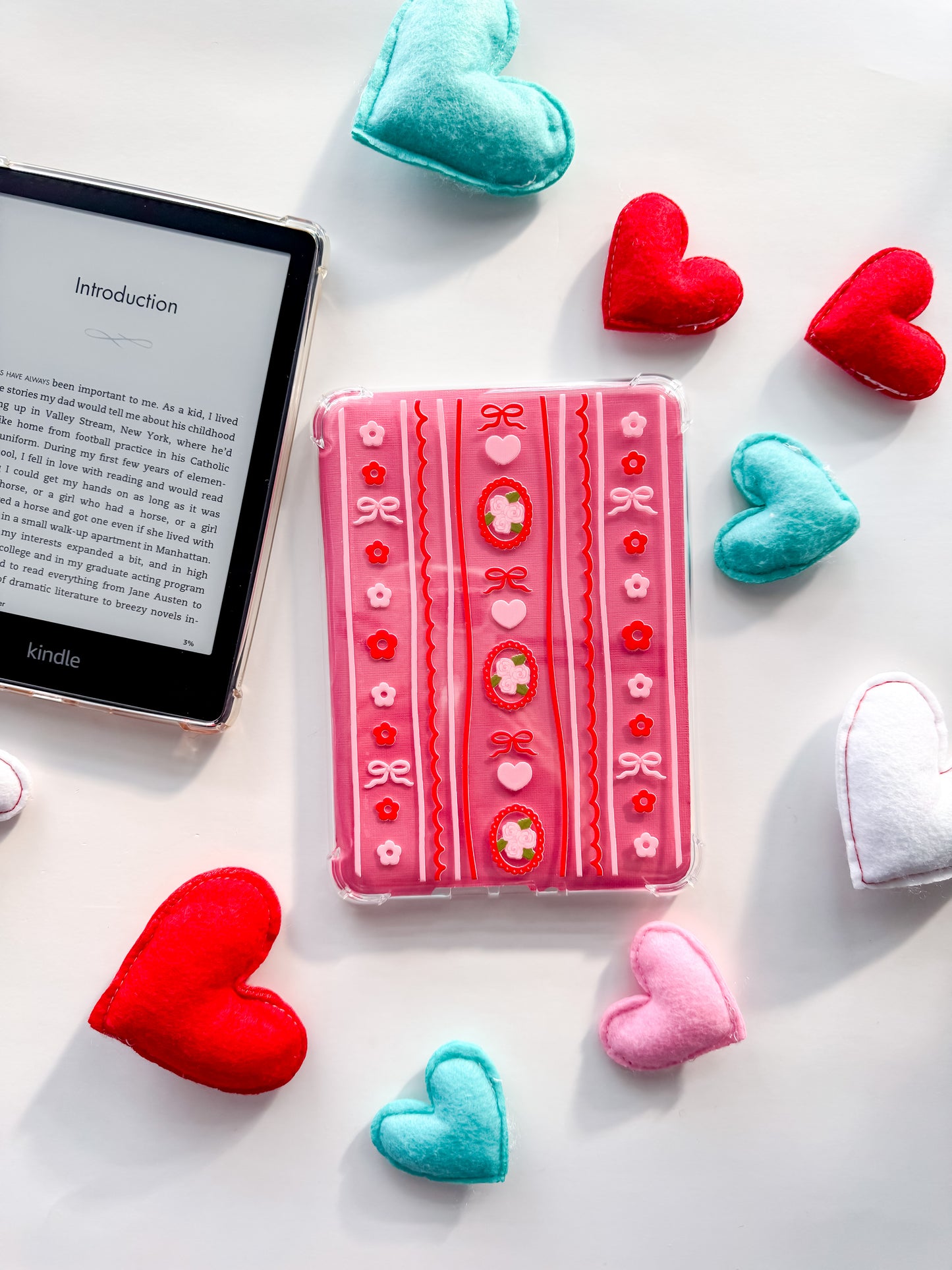 Valentine's Day Coquette Kindle Case