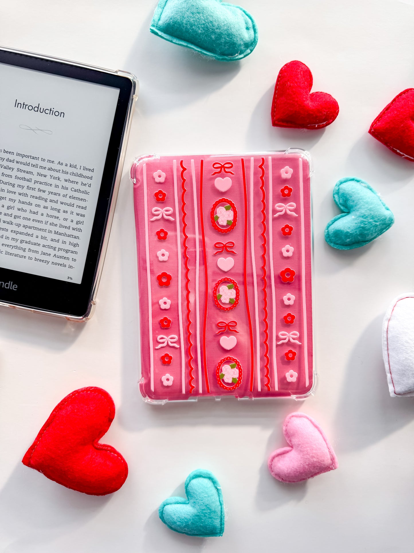 Valentine's Day Coquette Kindle Case