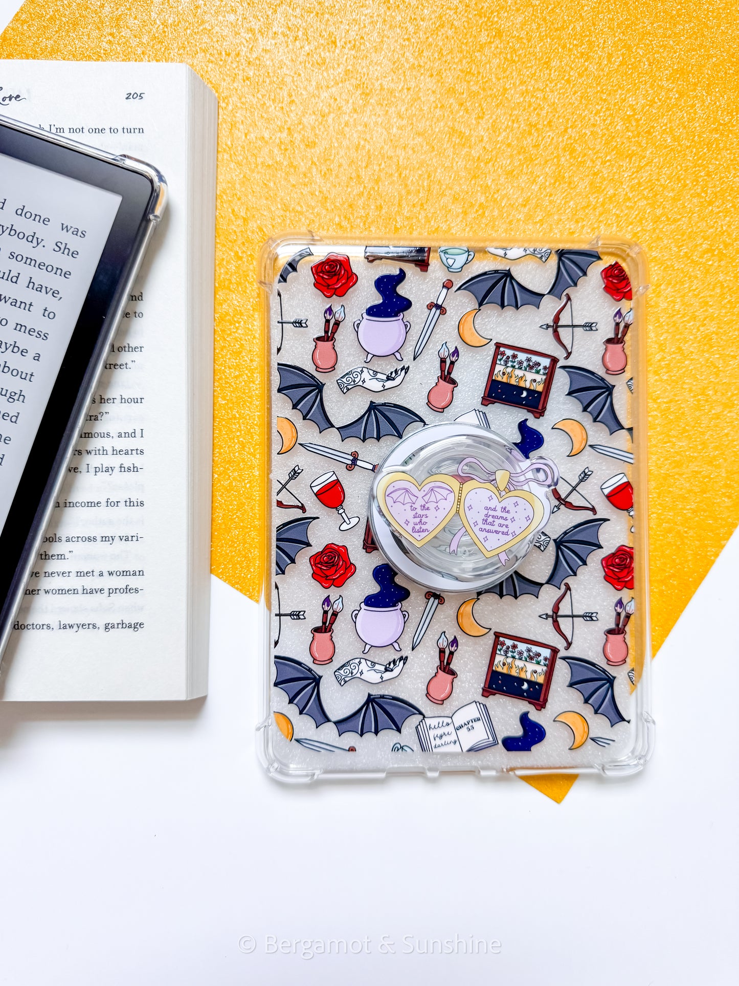 Aco / Tar To the Stars Magsafe Phone and E reader Grip and Dust Charm