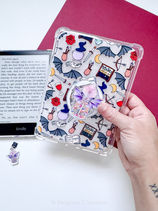 Aco / Tar Stained Glass Magsafe Phone and E reader Grip and Dust Charm