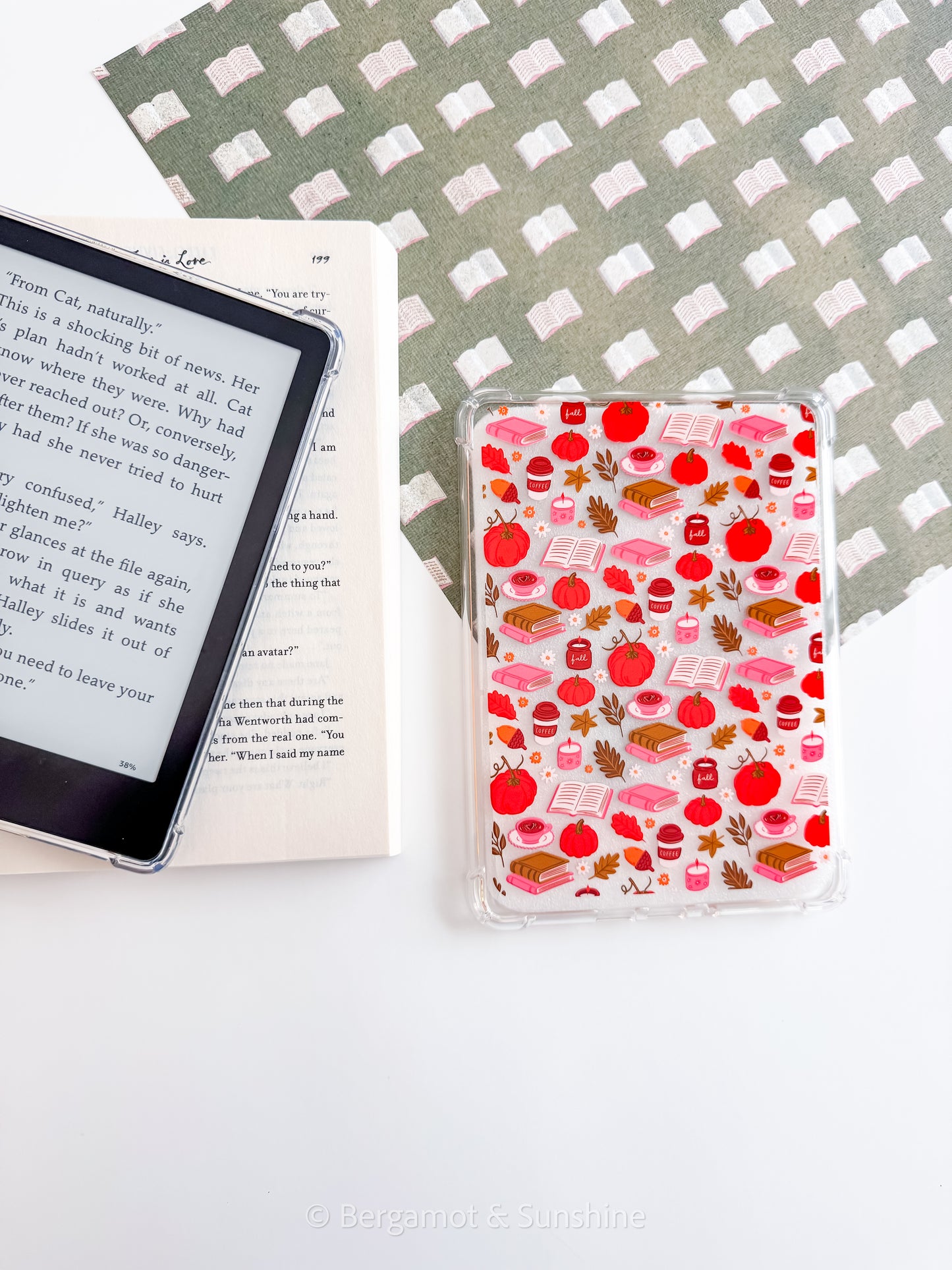 Fall Bookish Kindle Case