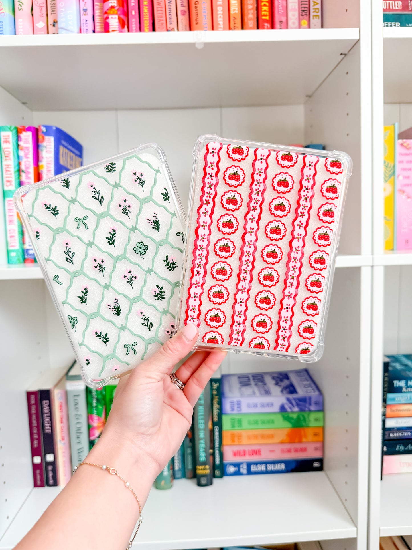 Raspberry Stripes Kindle Case