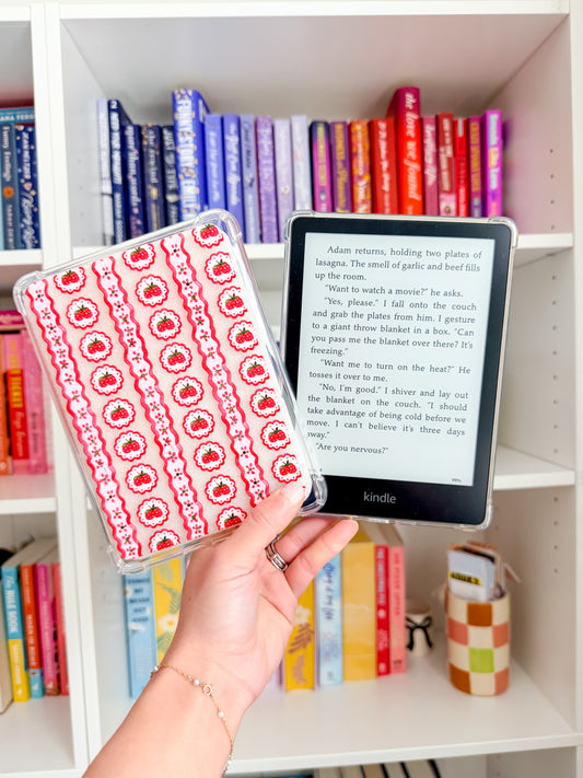 Raspberry Stripes Kindle Case