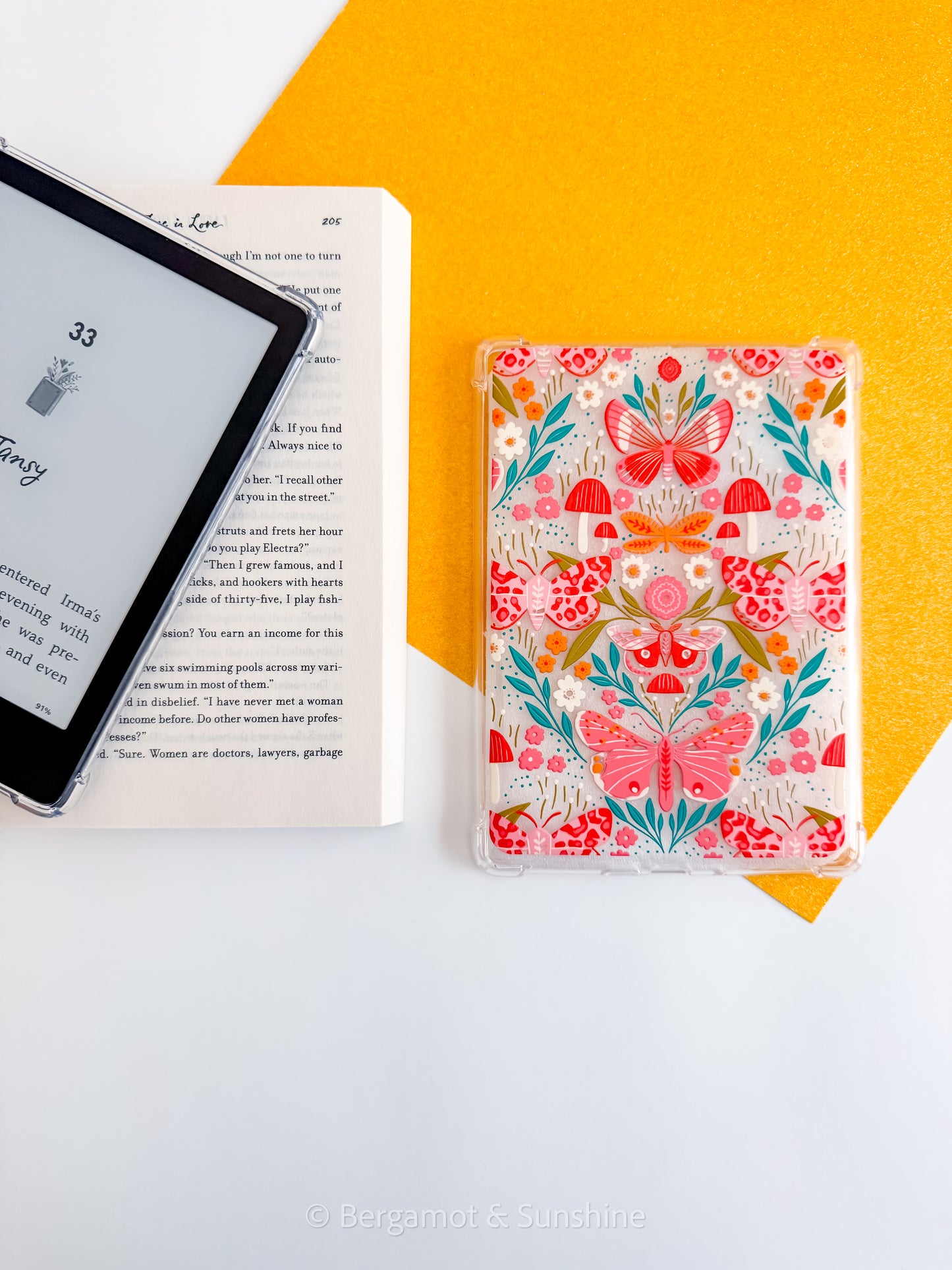 Whimsical Garden Kindle Case
