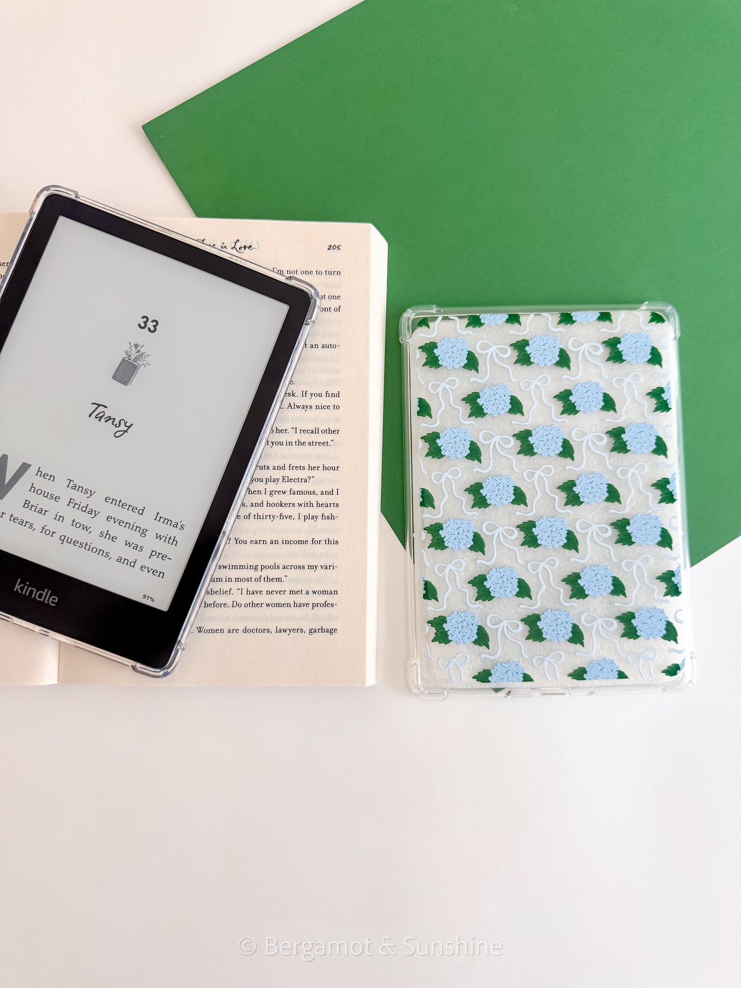 Blue Hydrangeas E Reader Case