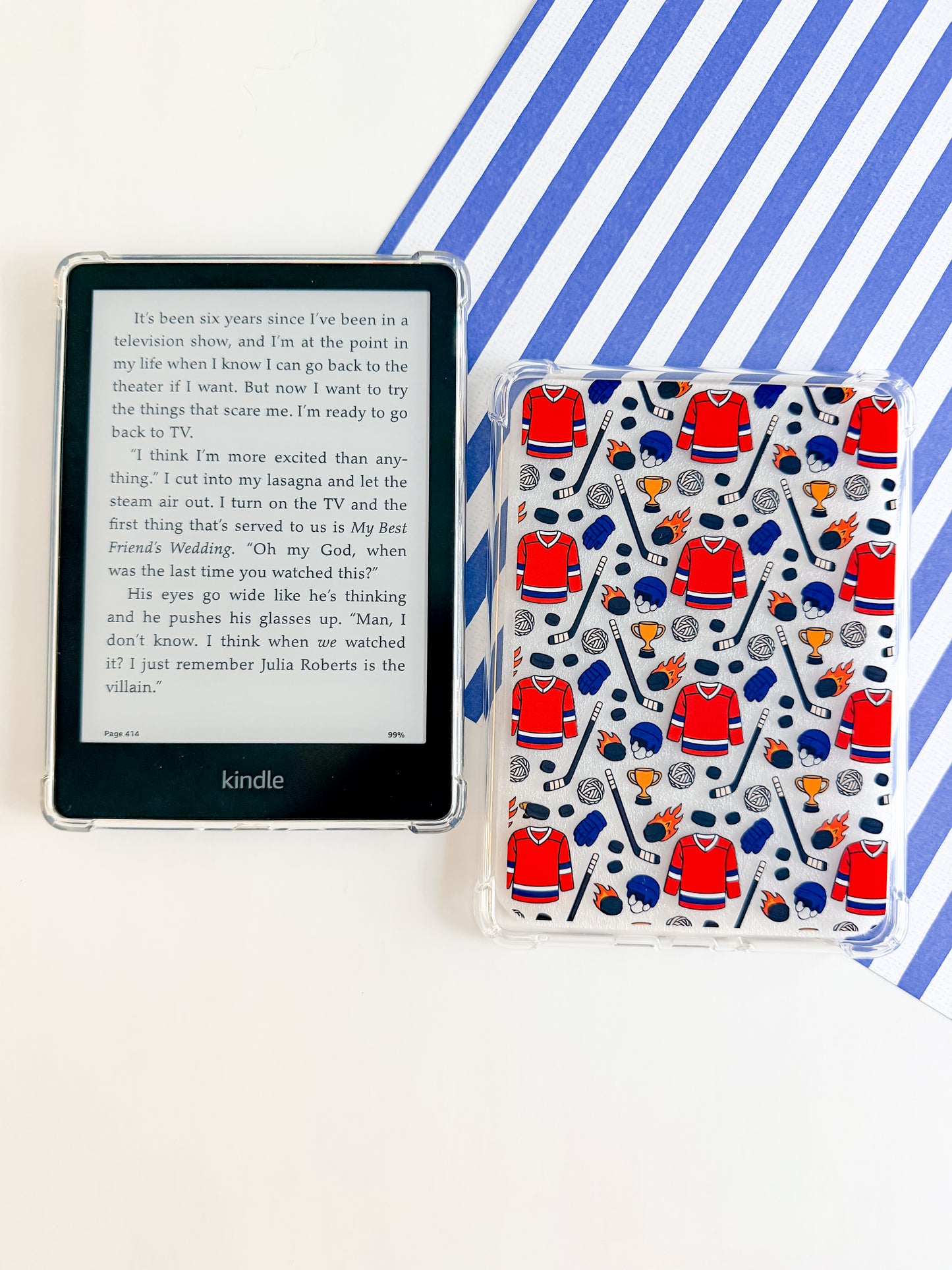 Hockey Inspired Kindle Case