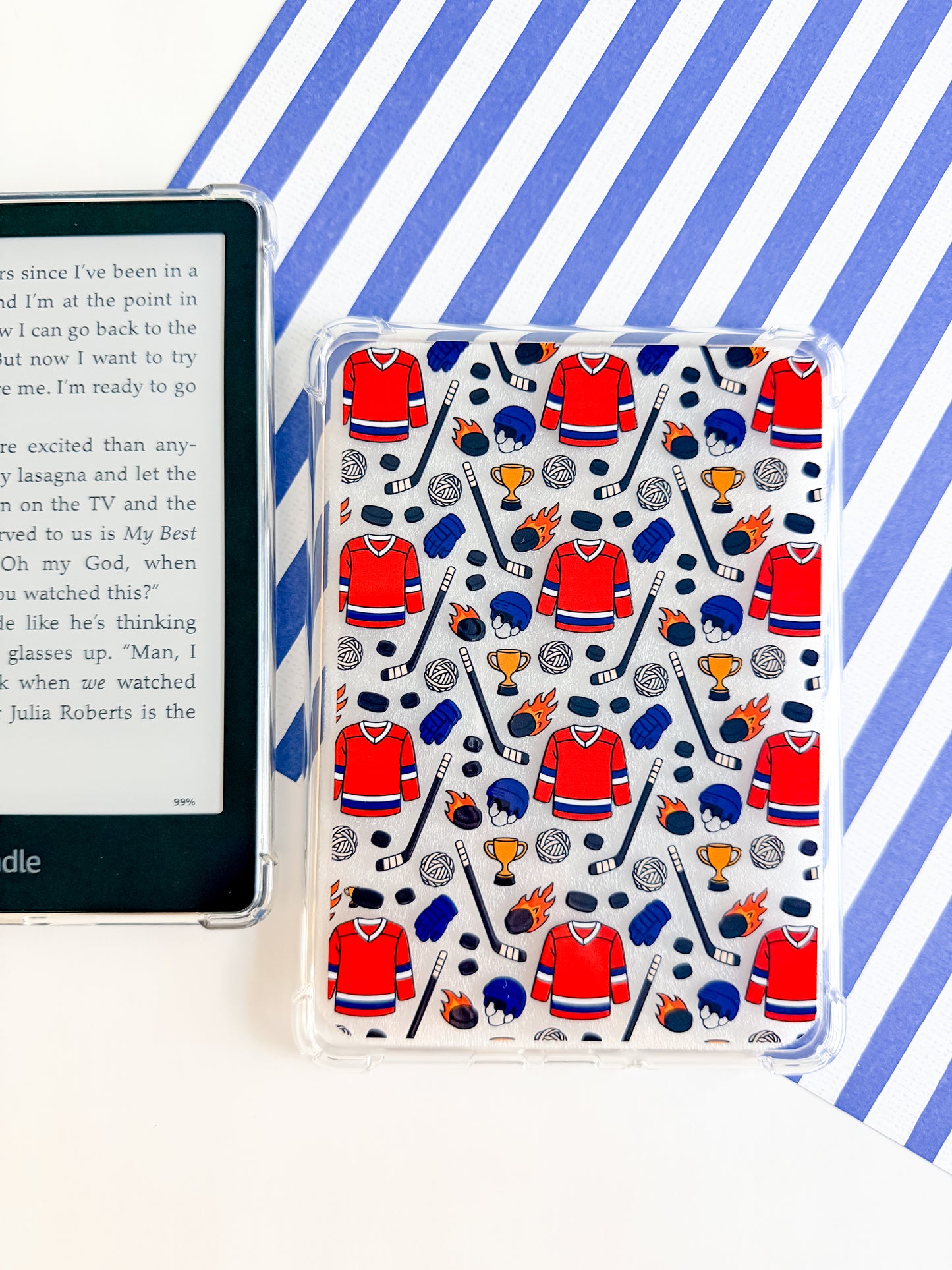 Hockey Inspired Kindle Case
