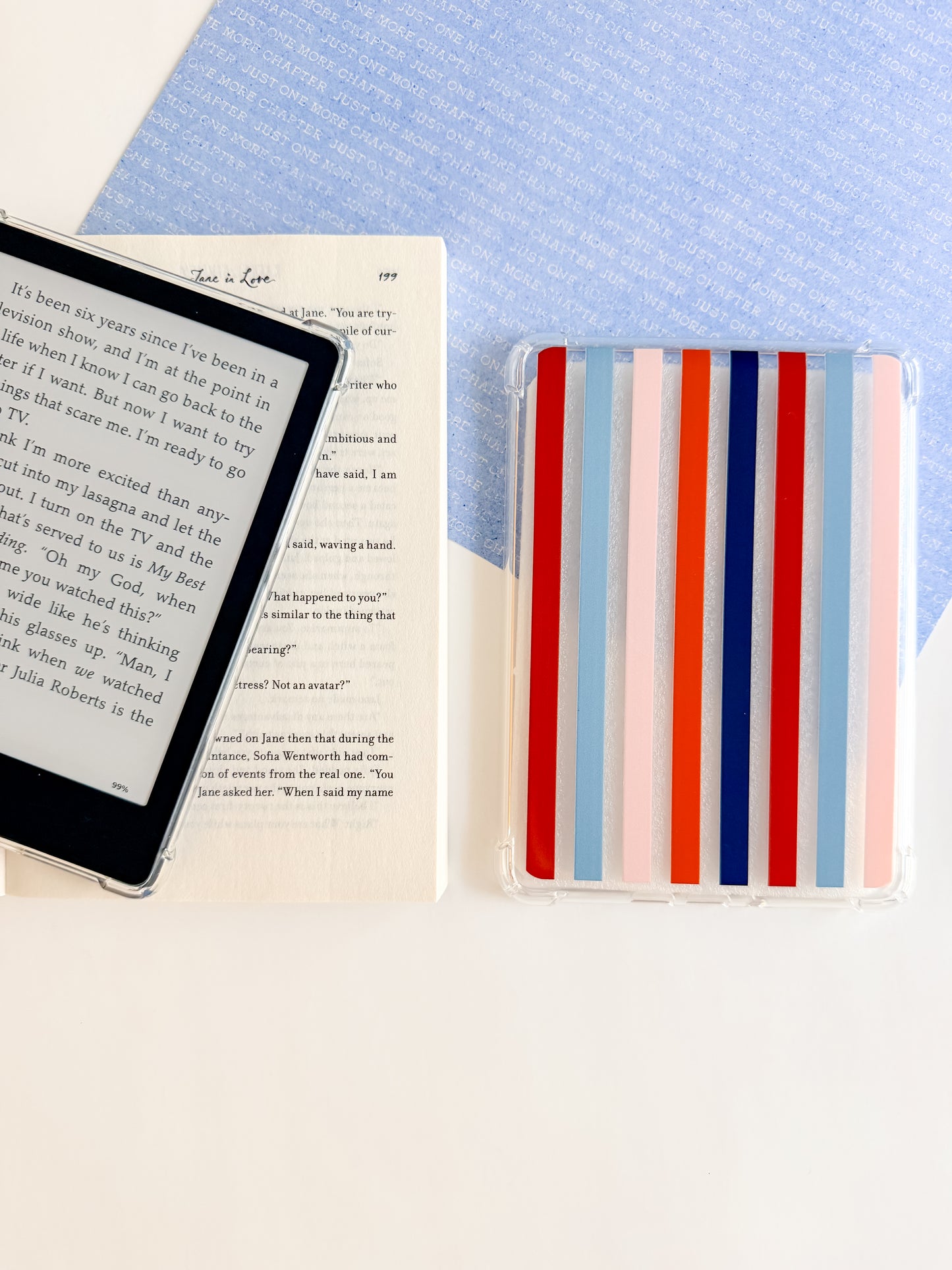 Bergamot Stripes Kindle Case