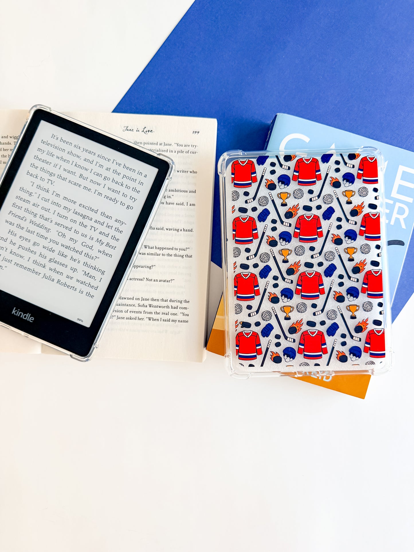 Hockey Inspired Kindle Case