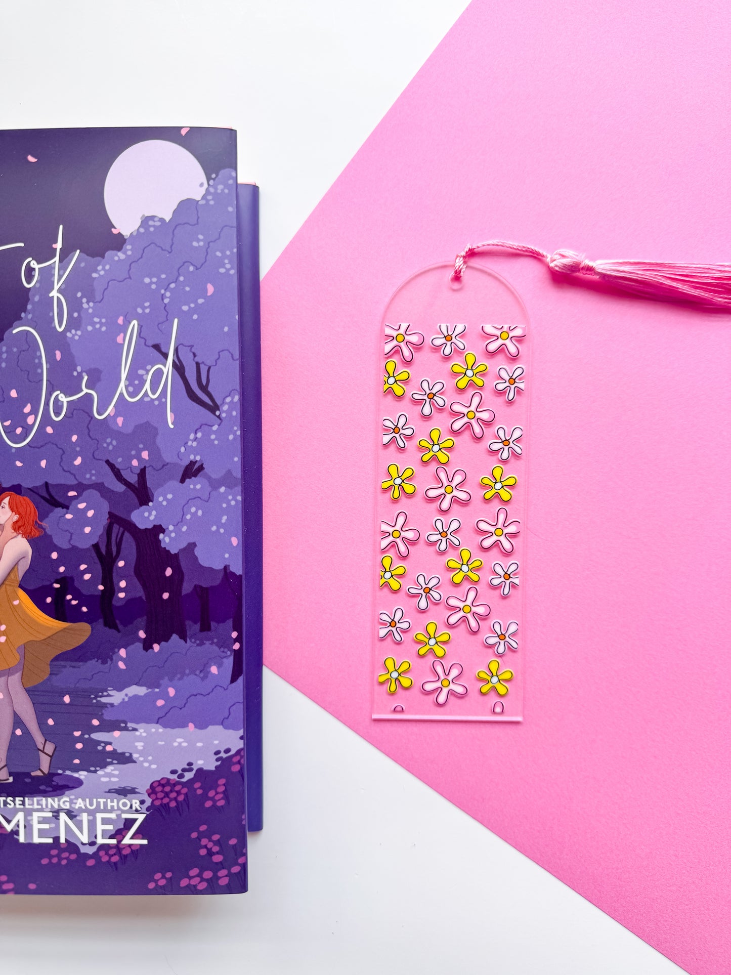 Groovy Flowers E reader Case and/or Bookmark [Combined Listing]