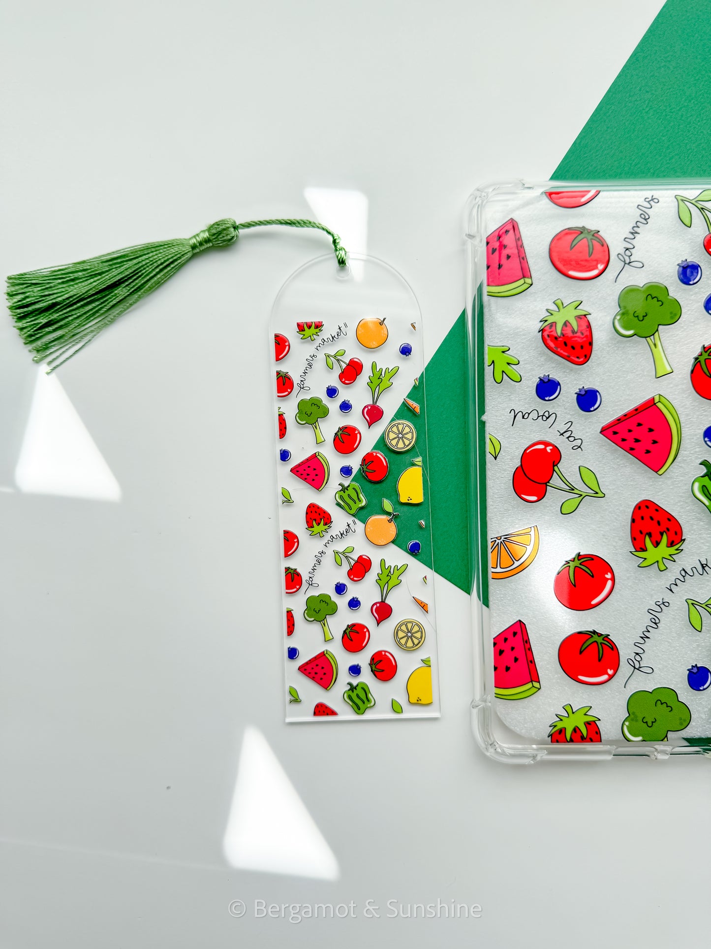 Farmers Market Produce E Reader Case and/or Bookmark [Combined Listing]