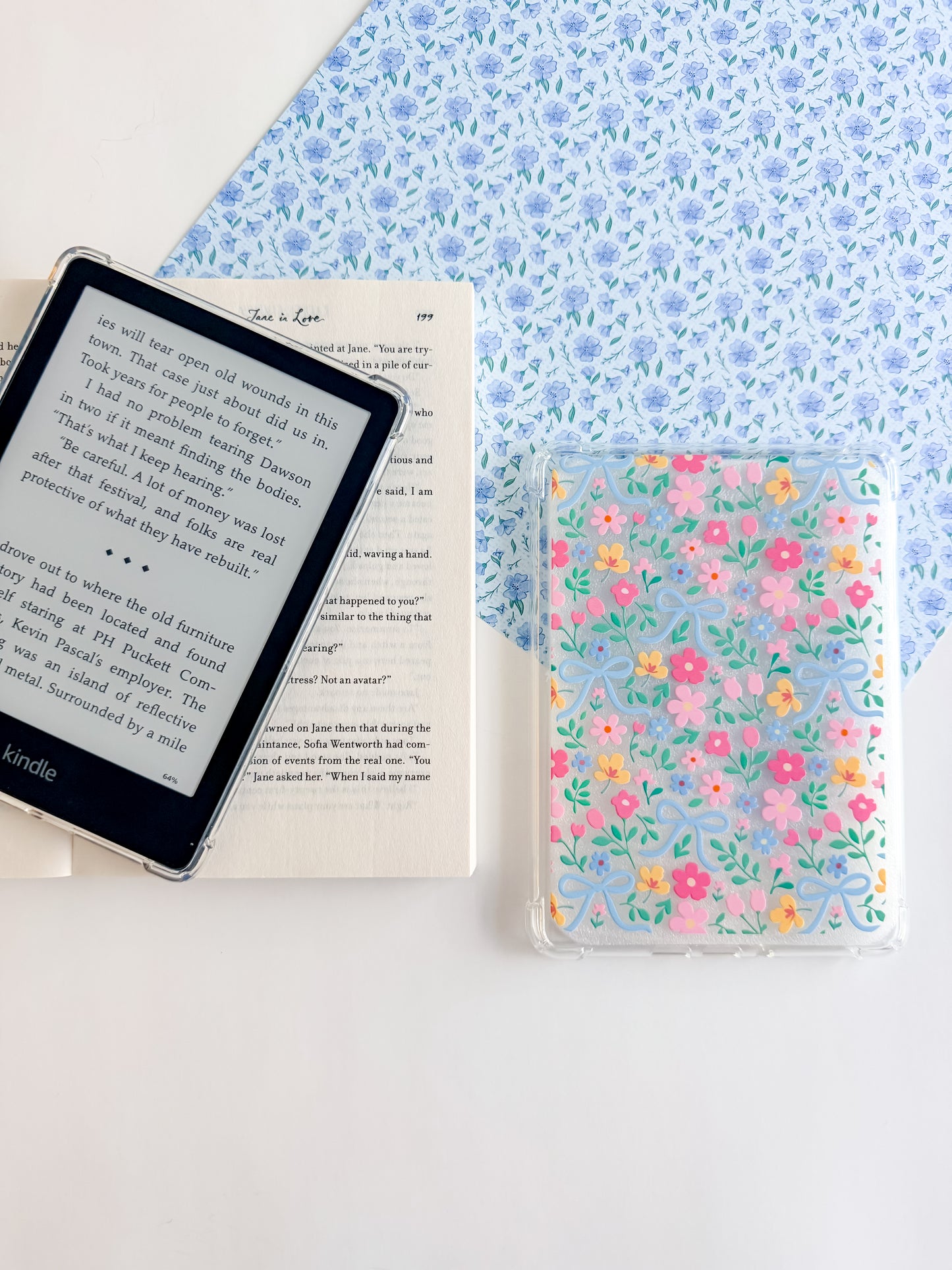 Bloom Where You Read Kindle Case